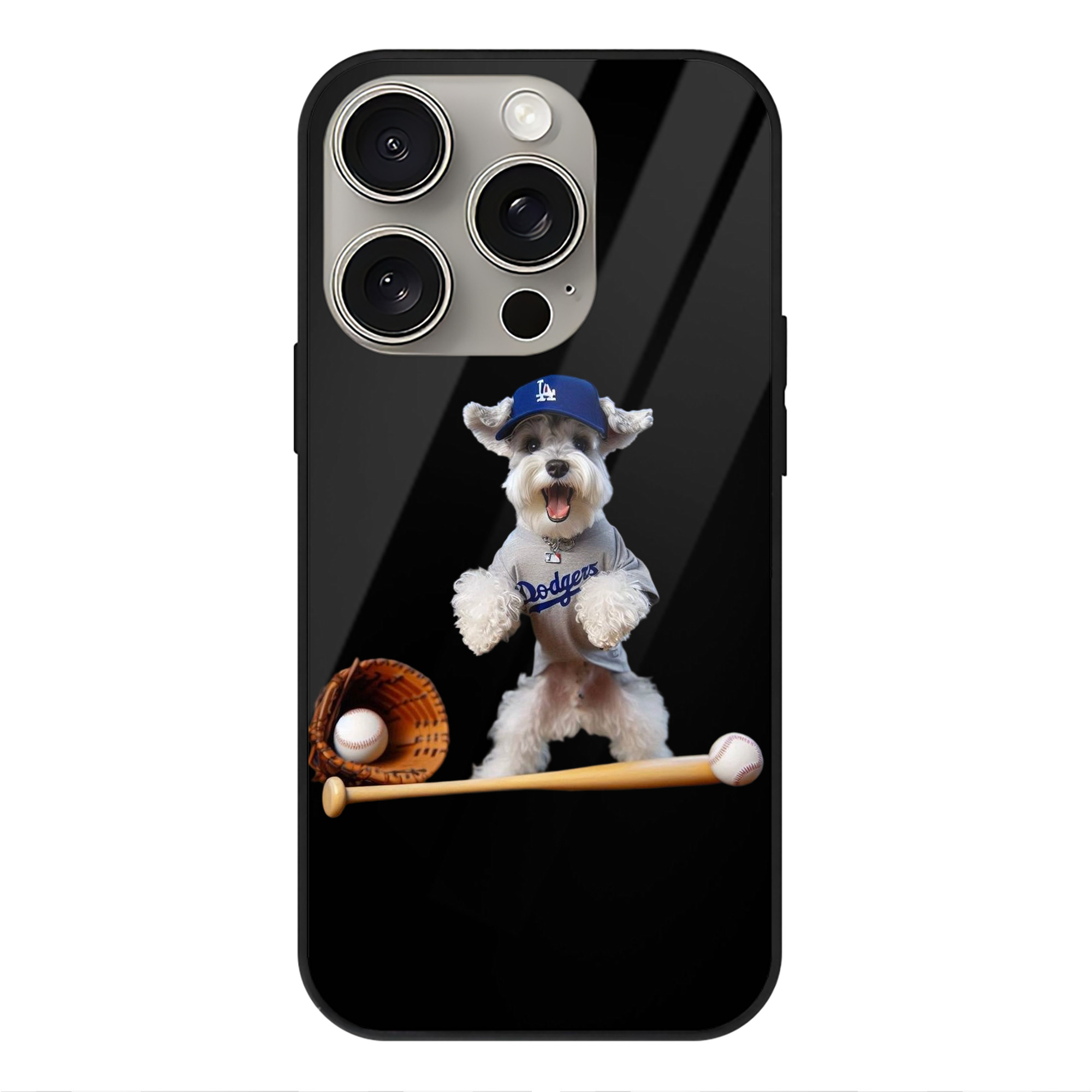  IPhone 15 Pro Mirror Phone Case – UV Printed Glass + TPU – Scratch-Resistant, Wireless Charging Compatible, Precise Fit & Stylish Design