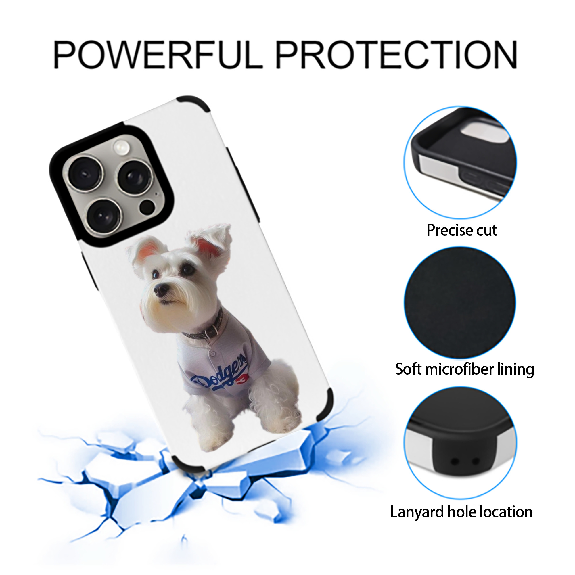  IPhone 15 Pro Max PU Leather Case – Soft Lining, 360° Protection – Precise Fit, 3D Buttons, Easy Charging – Anti-Yellowing, Easy To Clean