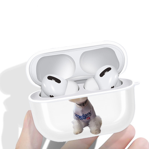  AirPods Pro Hard Case White With Keychain, Durable Flexible PC, Precise Cutouts, Anti-Fingerprint, Yellowing & Scratch Resistant, Full Protection, Washable