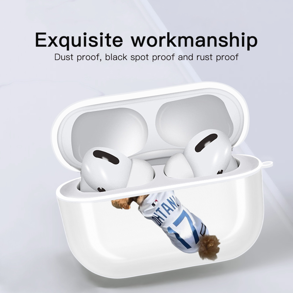  AirPods Pro Hard Case White With Keychain, Durable Flexible PC, Precise Cutouts, Anti-Fingerprint, Yellowing & Scratch Resistant, Full Protection, Washable