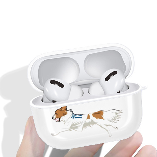  AirPods Pro Hard Case White With Keychain, Durable Flexible PC, Precise Cutouts, Anti-Fingerprint, Yellowing & Scratch Resistant, Full Protection, Washable