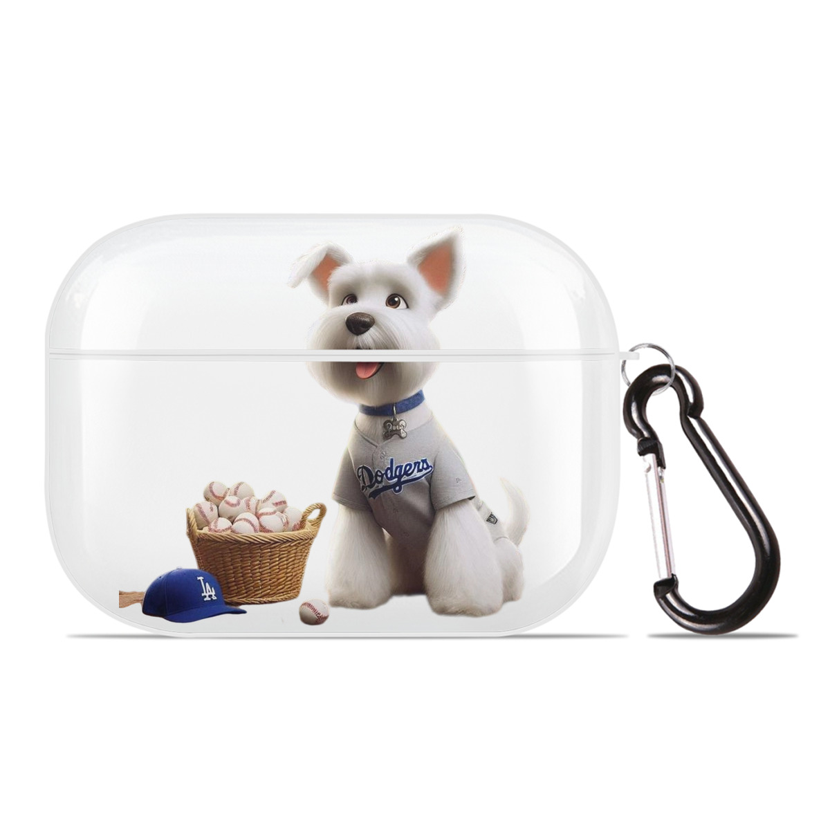  AirPods Pro Hard Case White With Keychain, Durable Flexible PC, Precise Cutouts, Anti-Fingerprint, Yellowing & Scratch Resistant, Full Protection, Washable