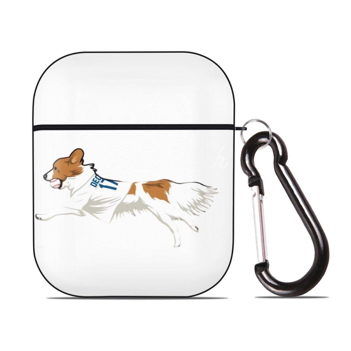  AirPods 2 Case Hard Shell Black, Flexible PC Material, Precise Cutouts, Full Protection, Anti-Fingerprint, Washable, Includes Keychain – Durable & Slim Design