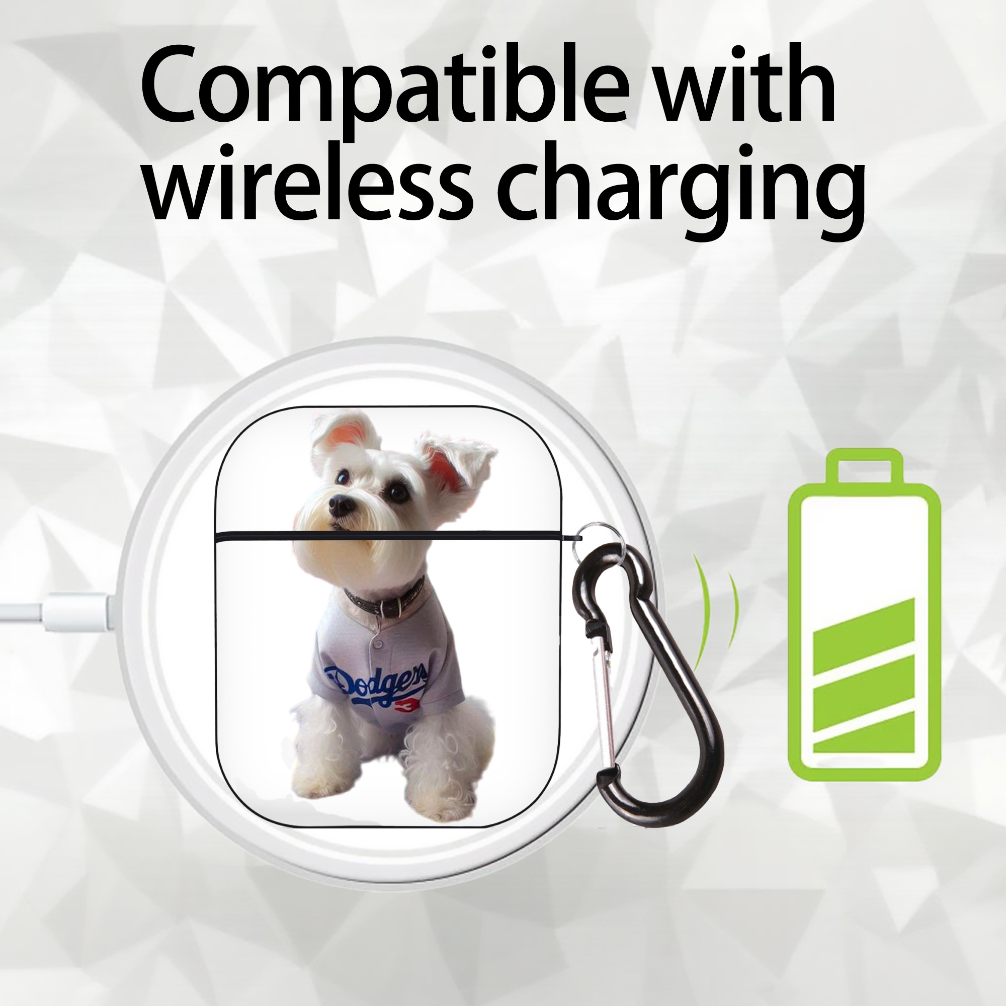  AirPods 2 Case Hard Shell Black, Flexible PC Material, Precise Cutouts, Full Protection, Anti-Fingerprint, Washable, Includes Keychain – Durable & Slim Design