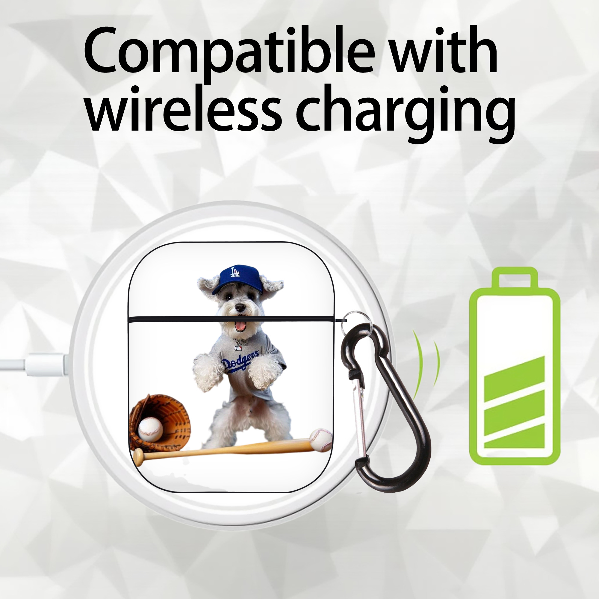  AirPods 2 Case Hard Shell Black, Flexible PC Material, Precise Cutouts, Full Protection, Anti-Fingerprint, Washable, Includes Keychain – Durable & Slim Design