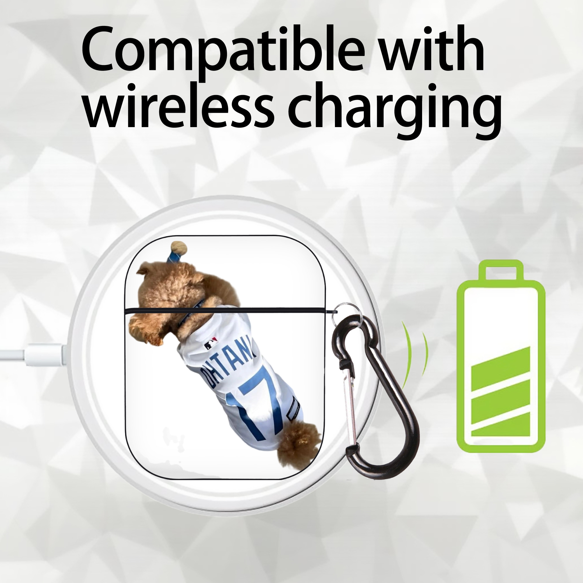  AirPods 2 Case Hard Shell Black, Flexible PC Material, Precise Cutouts, Full Protection, Anti-Fingerprint, Washable, Includes Keychain – Durable & Slim Design