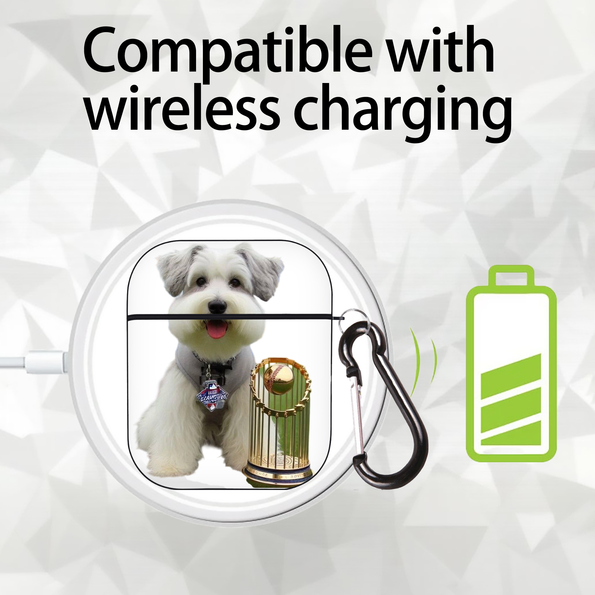  AirPods 2 Case Hard Shell Black, Flexible PC Material, Precise Cutouts, Full Protection, Anti-Fingerprint, Washable, Includes Keychain – Durable & Slim Design