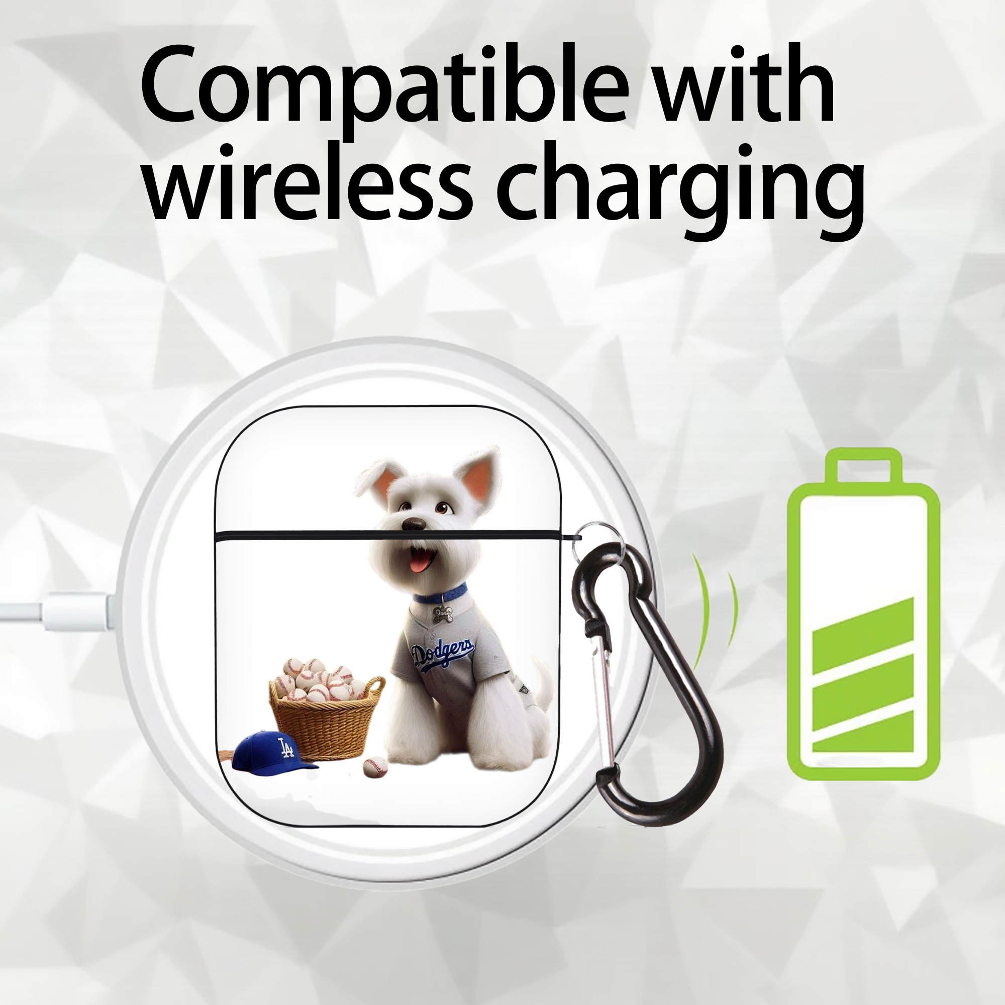  AirPods 2 Case Hard Shell Black, Flexible PC Material, Precise Cutouts, Full Protection, Anti-Fingerprint, Washable, Includes Keychain – Durable & Slim Design