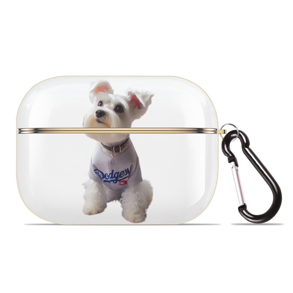  Luxury Gold AirPods Pro Case With Keychain, Flexible PC Material, Full Protection, Precise Cutouts, Anti-Fingerprint, Washable, Durable Design