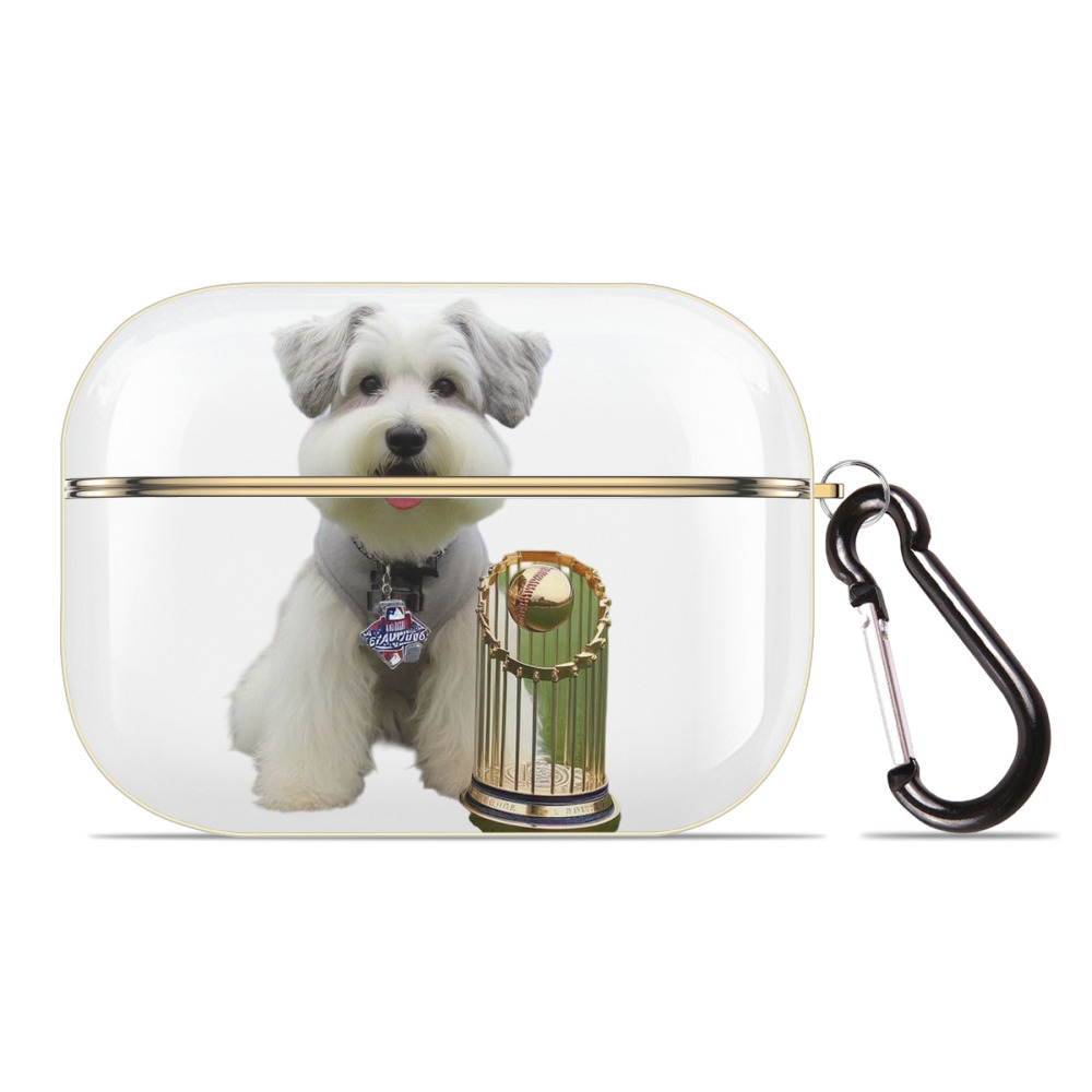  Luxury Gold AirPods Pro Case With Keychain, Flexible PC Material, Full Protection, Precise Cutouts, Anti-Fingerprint, Washable, Durable Design