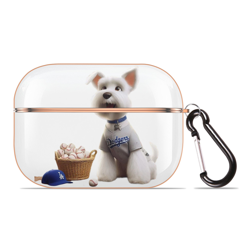  AirPods Pro Protective Case Rose Gold, Flexible PC Material, Precise Fit, Anti-Slip Cover, Full Protection, Fingerprint Resistant, Washable With Keychain