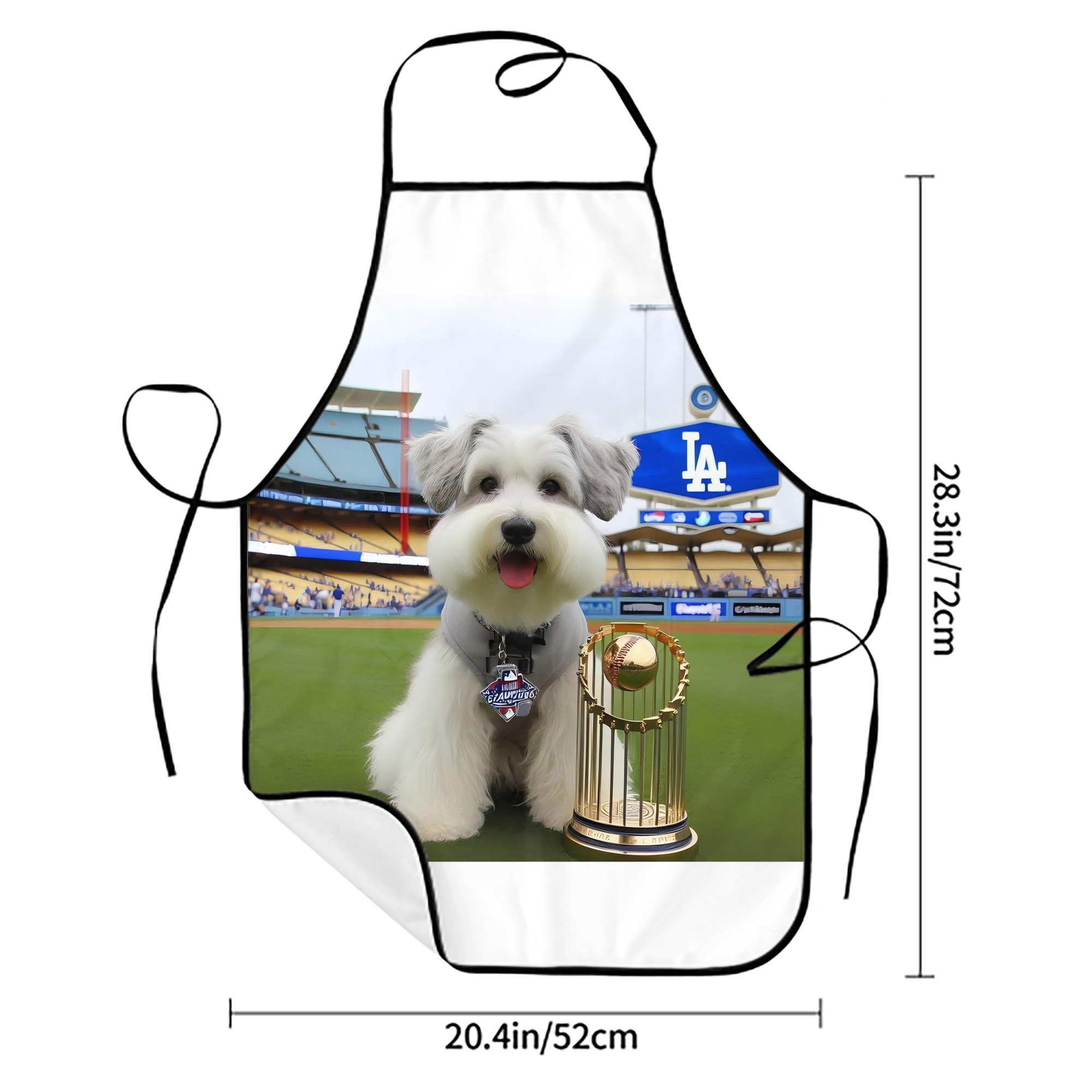  Stain-Resistant Polyester Apron With Pocket – Full Print, Waterproof, Anti-Wrinkle, Anti-Pilling – Ideal For Kitchen, BBQ, Restaurant, Salon & More