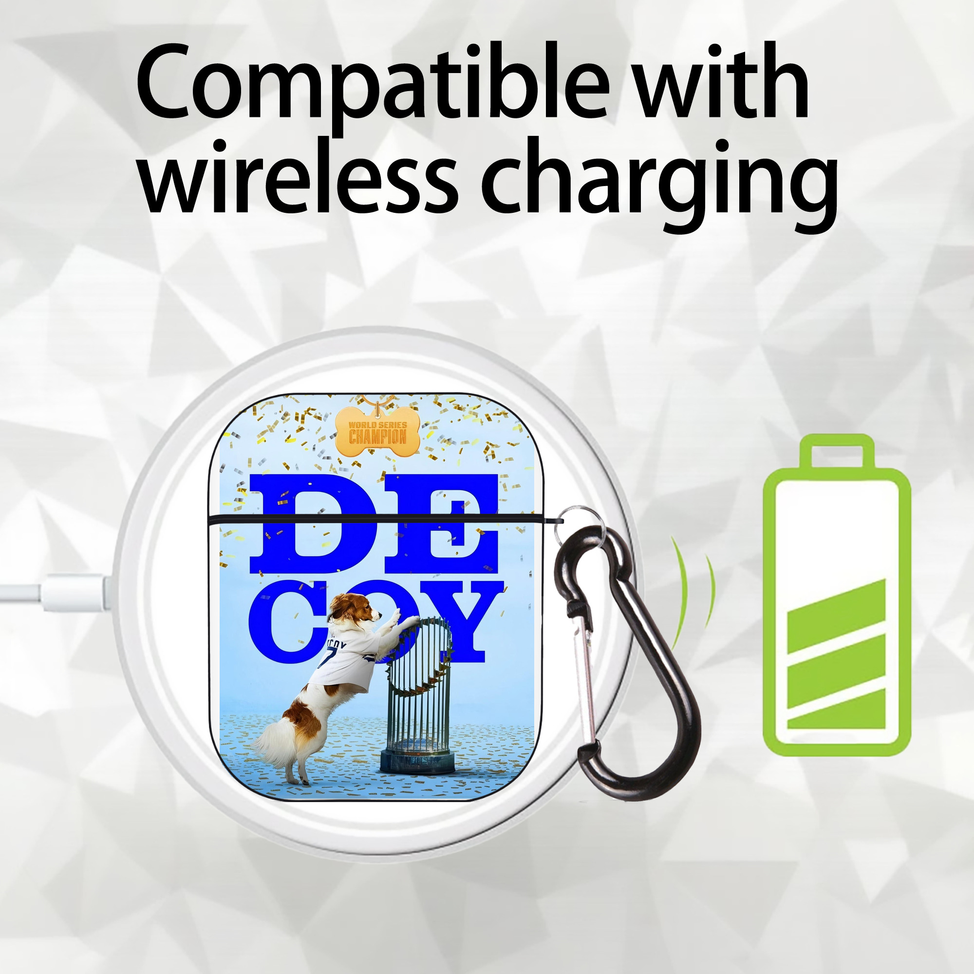  AirPods 2 Case Hard Shell Black, Flexible PC Material, Precise Cutouts, Full Protection, Anti-Fingerprint, Washable, Includes Keychain – Durable & Slim Design