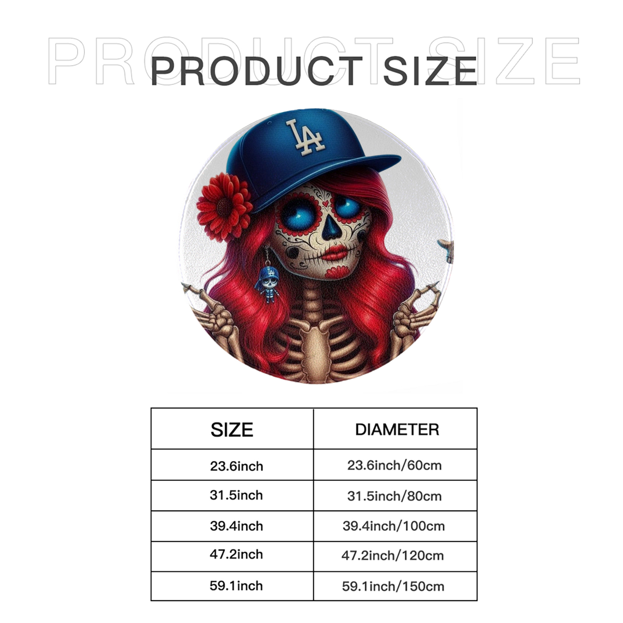  Round Floor Mat – Soft Flannel & High-Density Sponge Core – Non-Slip Dot Backing – Durable Stitched Edges – Quick-Dry & Breathable – Perfect For Home, Bathroom & Living Room