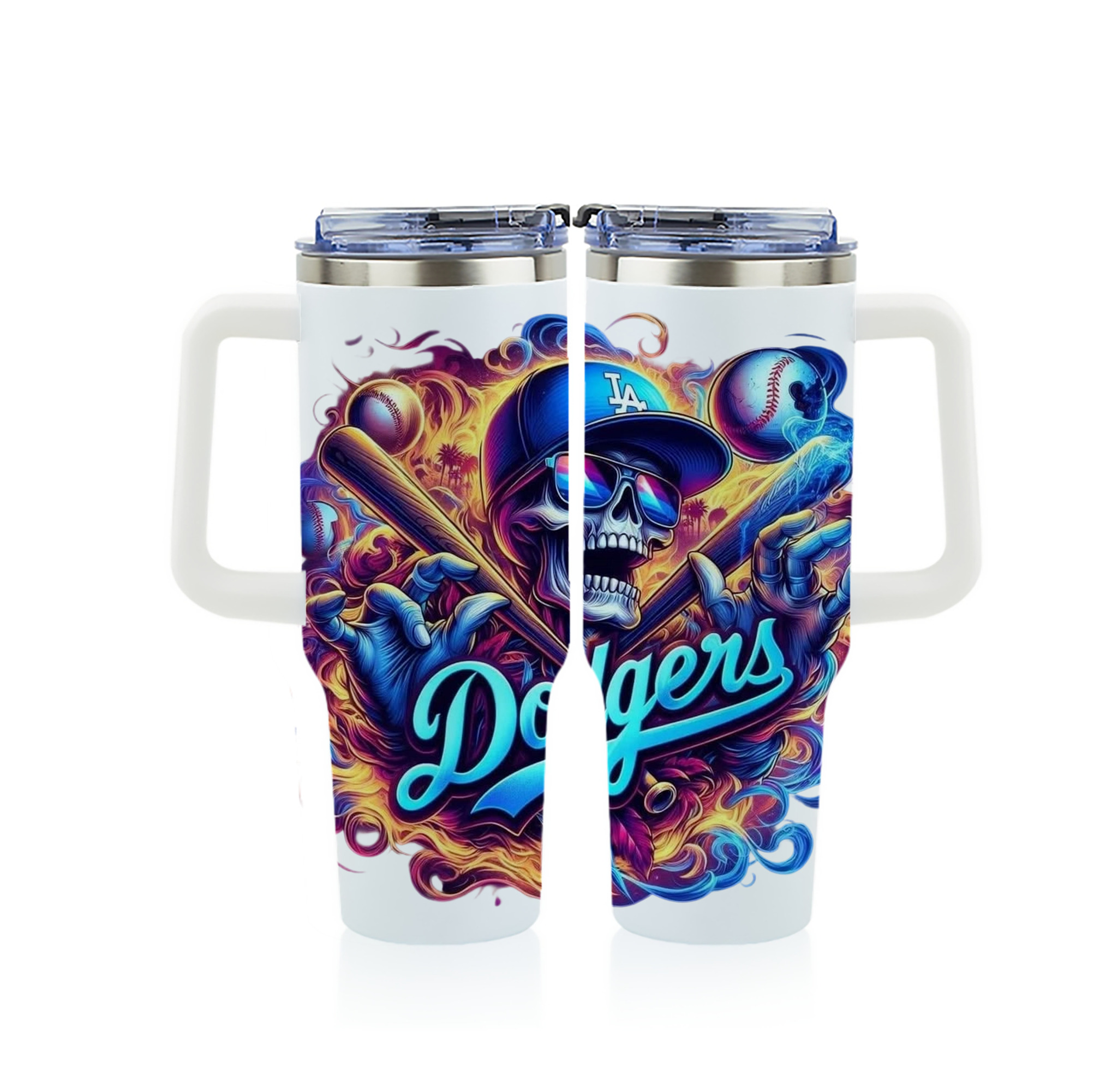  40oz Full Wrap Car Tumbler – Durable Stainless Steel Travel Mug With Vibrant UV Print – Double Wall Insulated, Fits Most Car Cup Holders