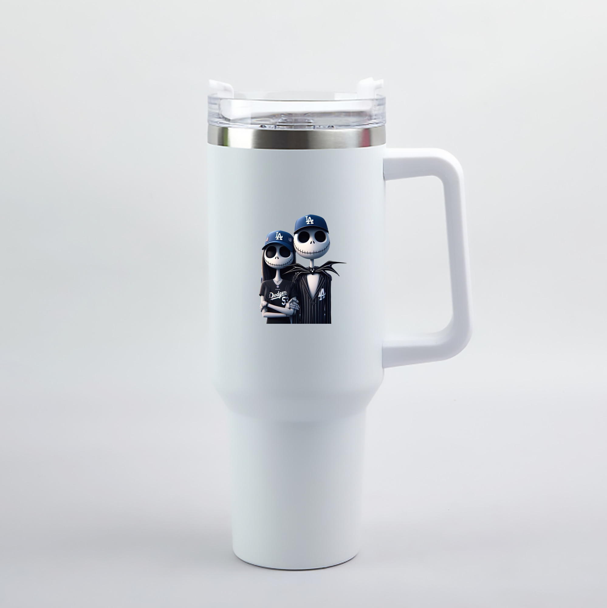  40oz Handle Car Tumbler – Durable Stainless Steel Travel Mug With UV Print – Double Wall Insulated, Fits Most Car Cup Holders