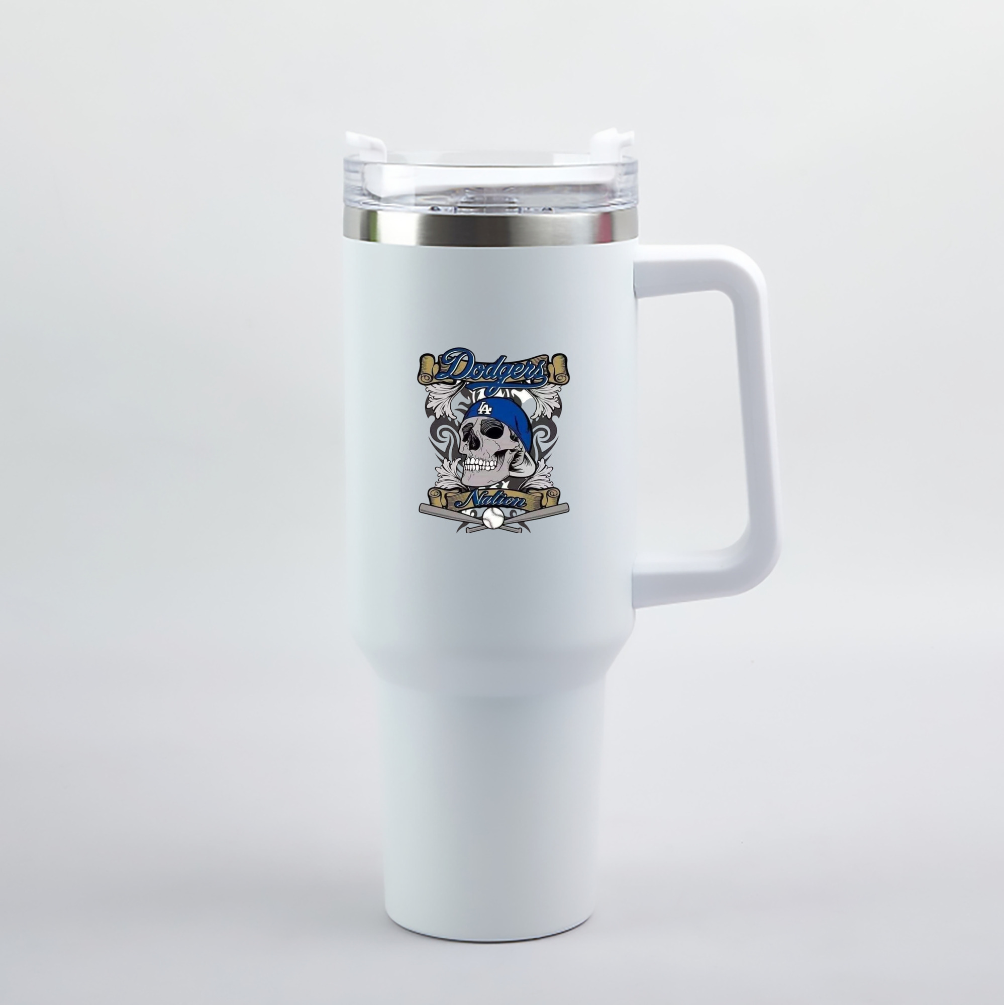  40oz Handle Car Tumbler – Durable Stainless Steel Travel Mug With UV Print – Double Wall Insulated, Fits Most Car Cup Holders