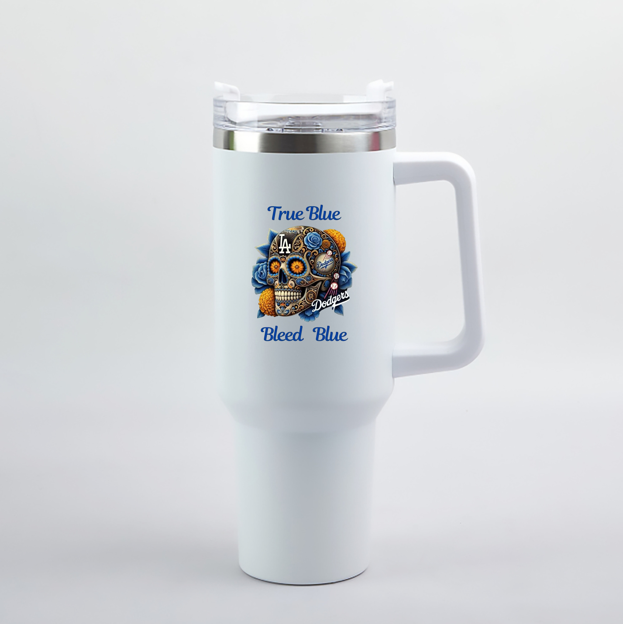  40oz Handle Car Tumbler – Durable Stainless Steel Travel Mug With UV Print – Double Wall Insulated, Fits Most Car Cup Holders