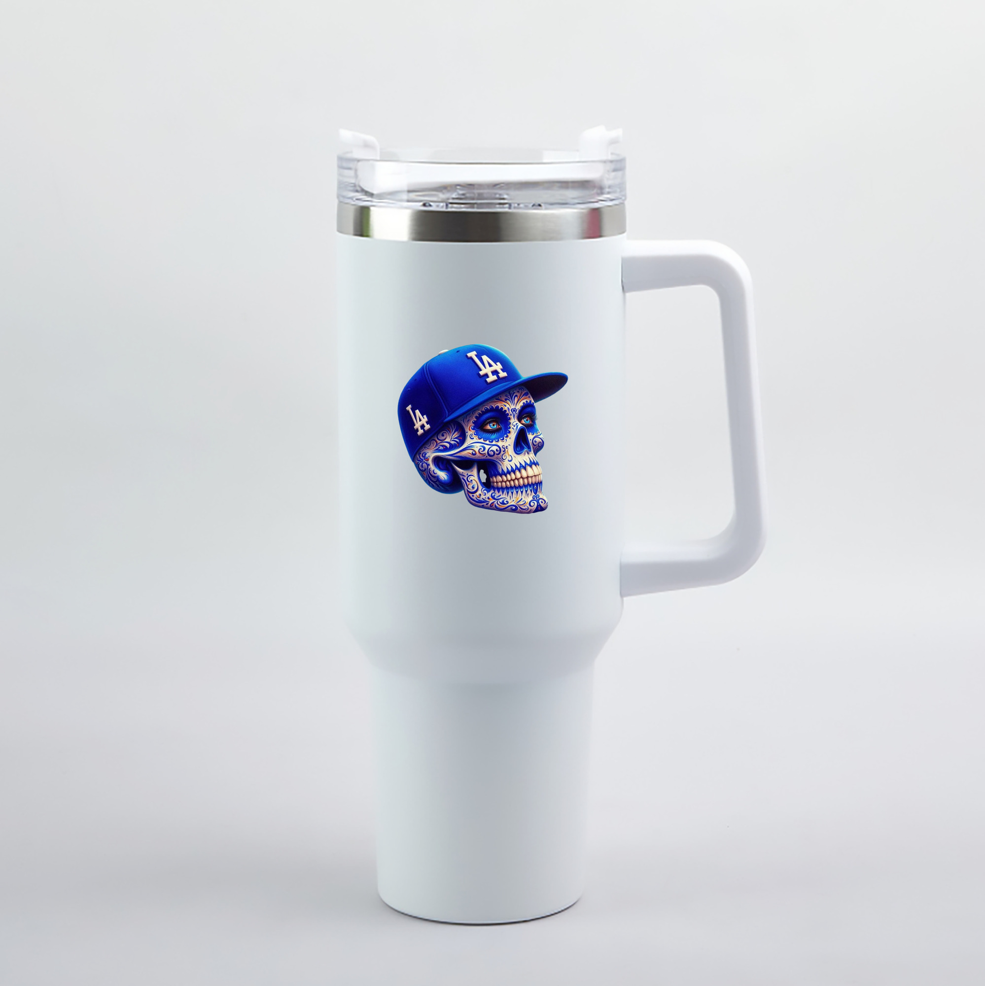  40oz Handle Car Tumbler – Durable Stainless Steel Travel Mug With UV Print – Double Wall Insulated, Fits Most Car Cup Holders