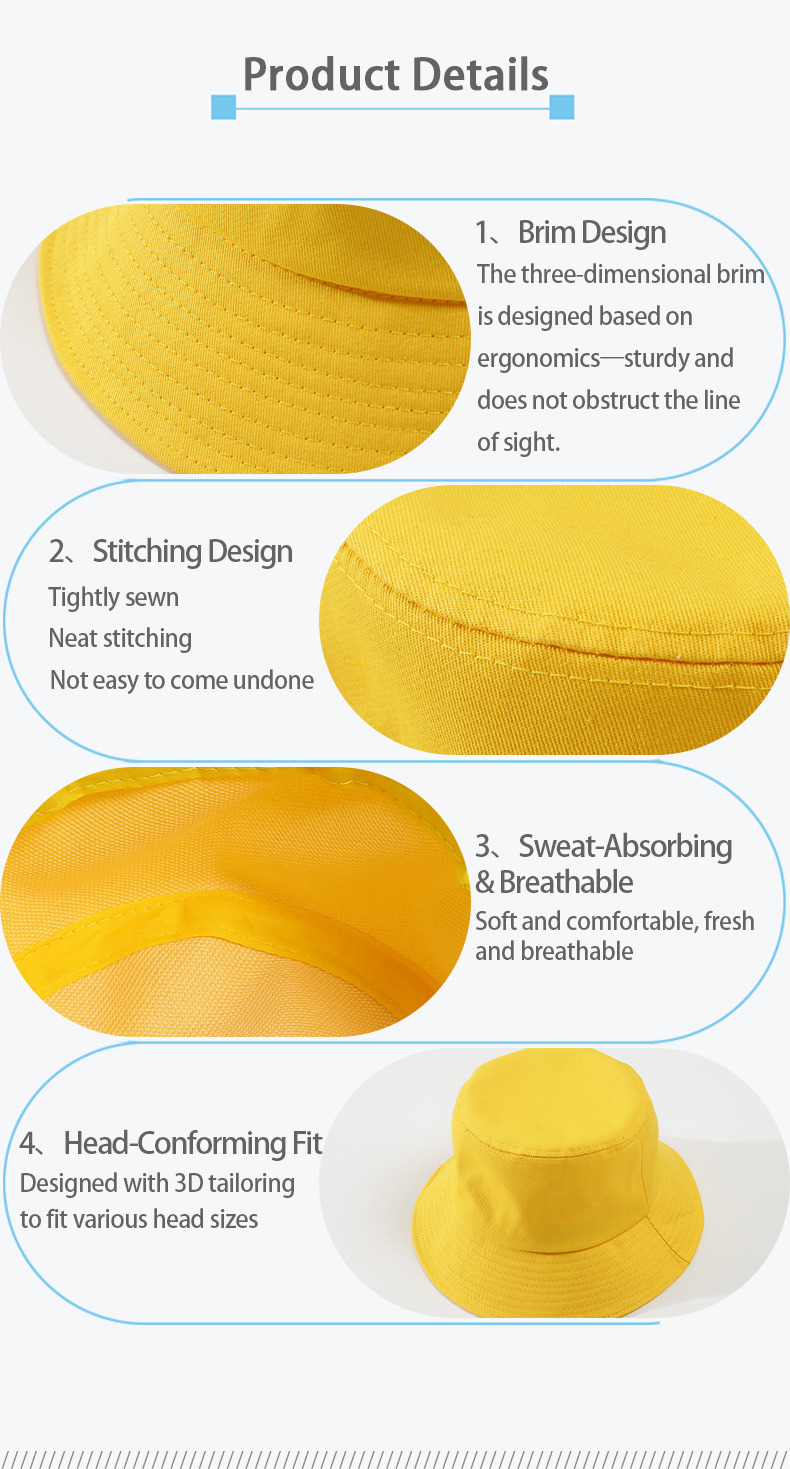  Outdoor Sun Protection Bucket Hat – Lightweight Breathable Knit & Woven Fabric – Ergonomic Wide Brim, Sweat-Absorbent, Stylish & Comfortable For Sports And Everyday Wear