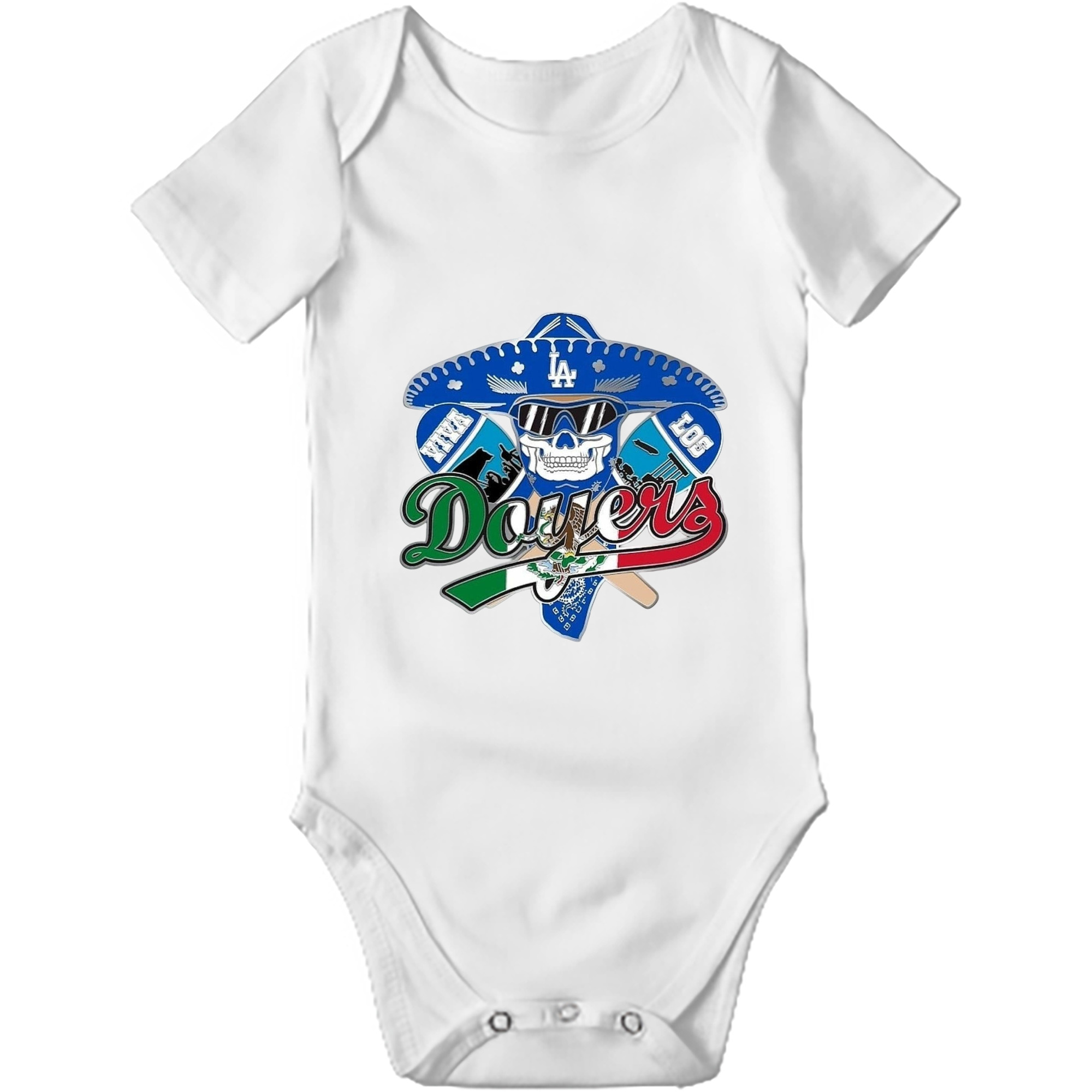  Baby Short Sleeve Romper – 100% Cotton Soft & Breathable Digital Print Onesie With Easy Snap Closure And Envelope Shoulder – Comfortable For Daily Wear & Travel