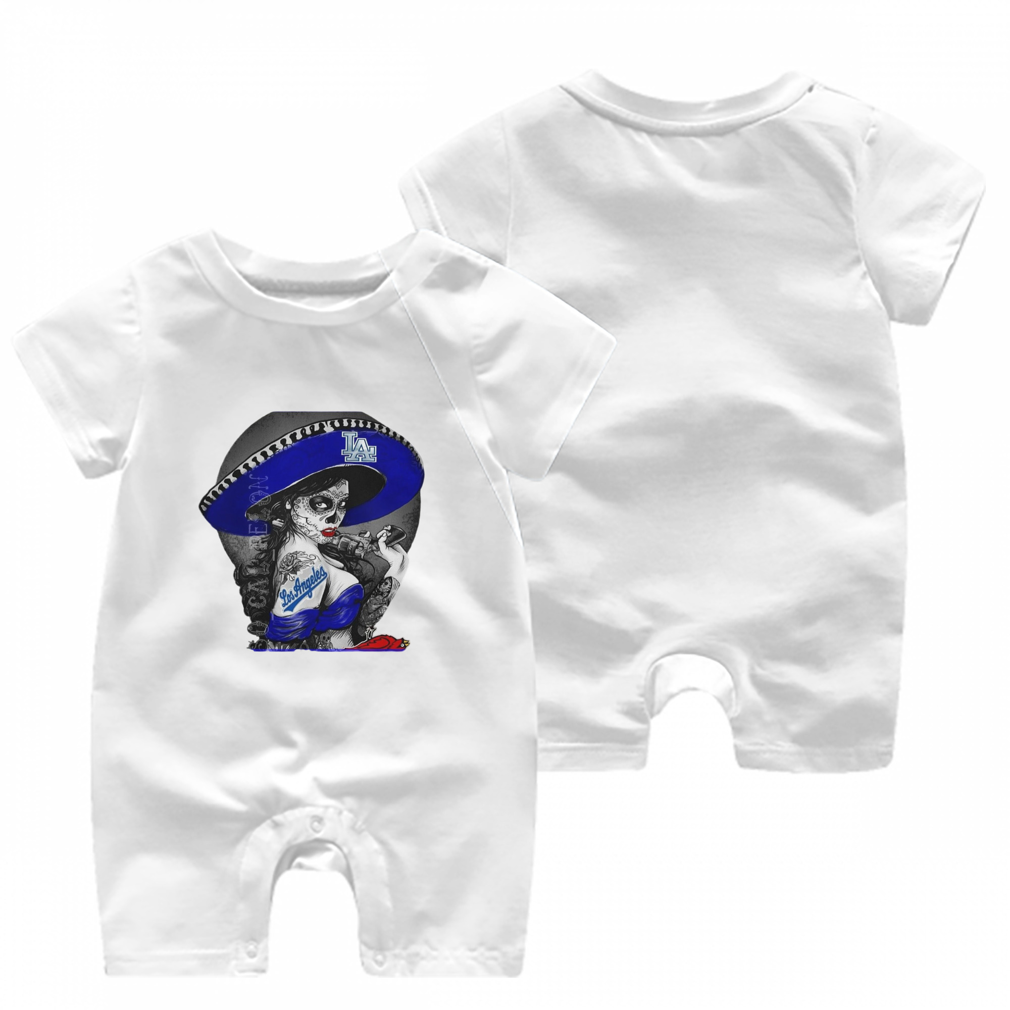  Baby Short Sleeve Onesie – 100% Cotton Soft & Breathable Digital Print Romper – Double-Sided Print, Snap Closure For Easy Diaper Changes – Comfortable For Boys & Girls