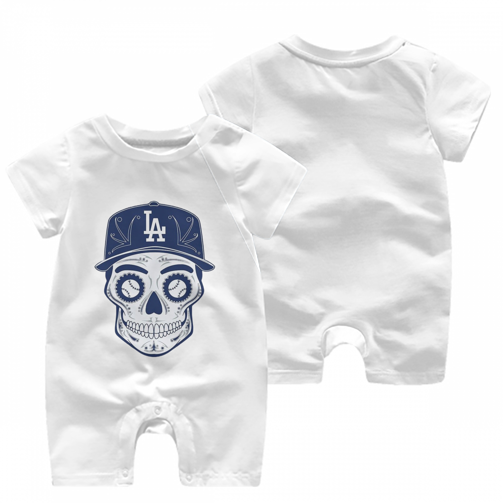  Baby Short Sleeve Onesie – 100% Cotton Soft & Breathable Digital Print Romper – Double-Sided Print, Snap Closure For Easy Diaper Changes – Comfortable For Boys & Girls