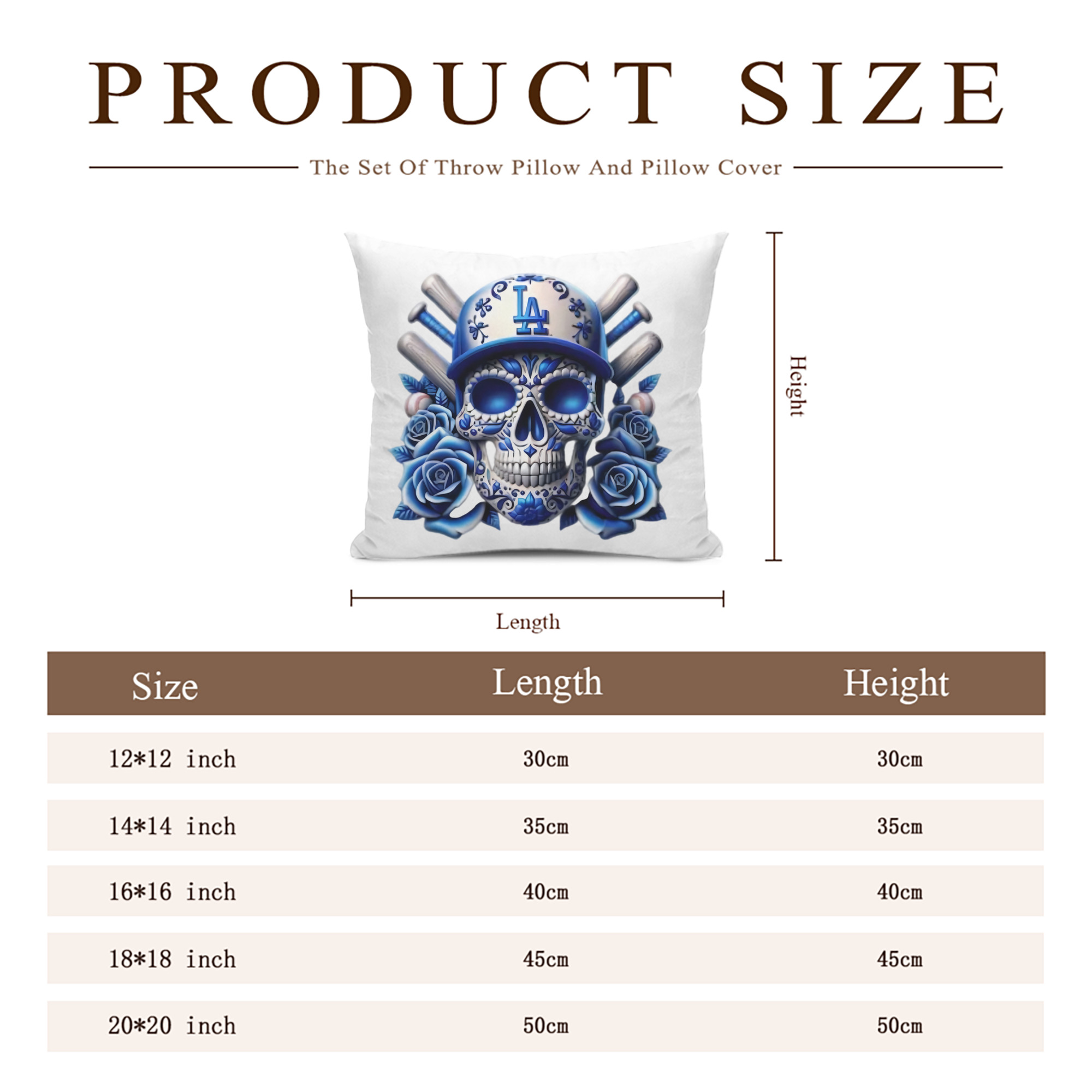  Soft Polyester Pillow Cover With Insert – Double-Sided Design, Invisible Zipper, Durable & Breathable – Easy Care Cushion Set