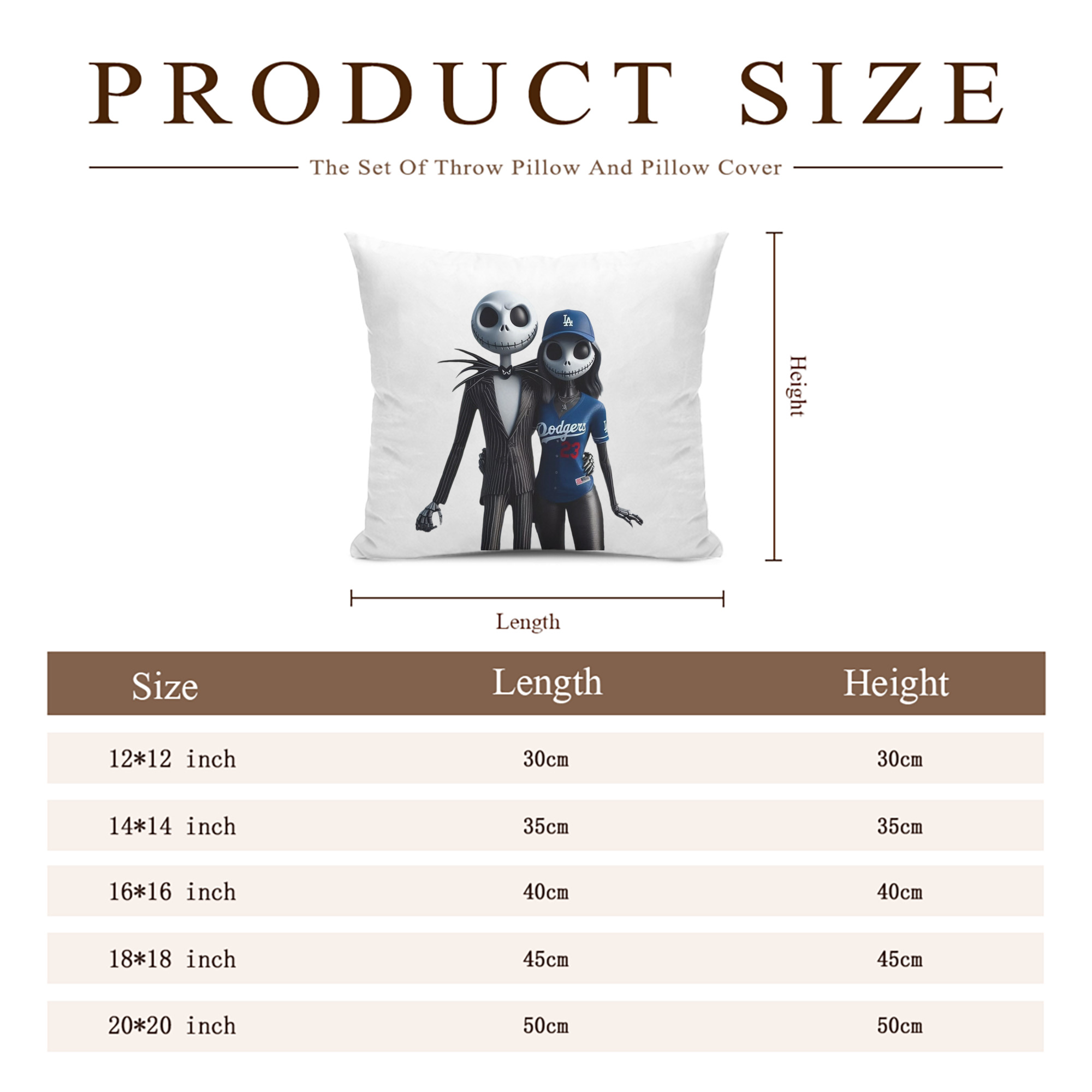  Soft Polyester Pillow Cover With Insert – Double-Sided Design, Invisible Zipper, Durable & Breathable – Easy Care Cushion Set