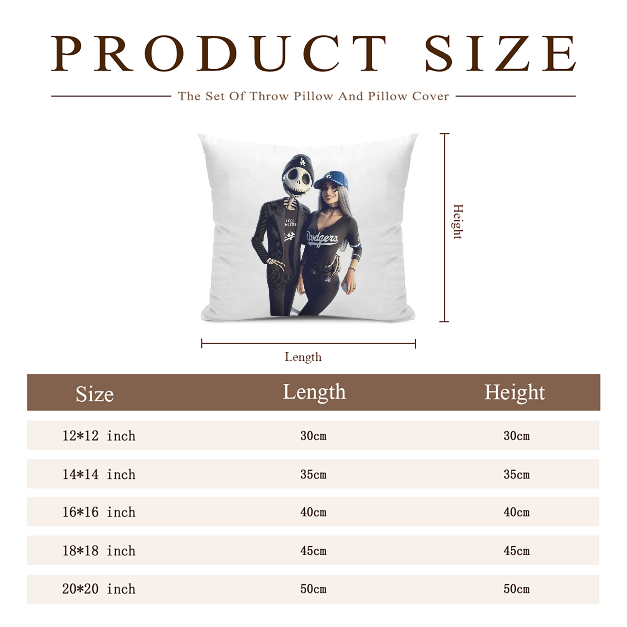  Soft Polyester Pillow Cover With Insert – Double-Sided Design, Invisible Zipper, Durable & Breathable – Easy Care Cushion Set