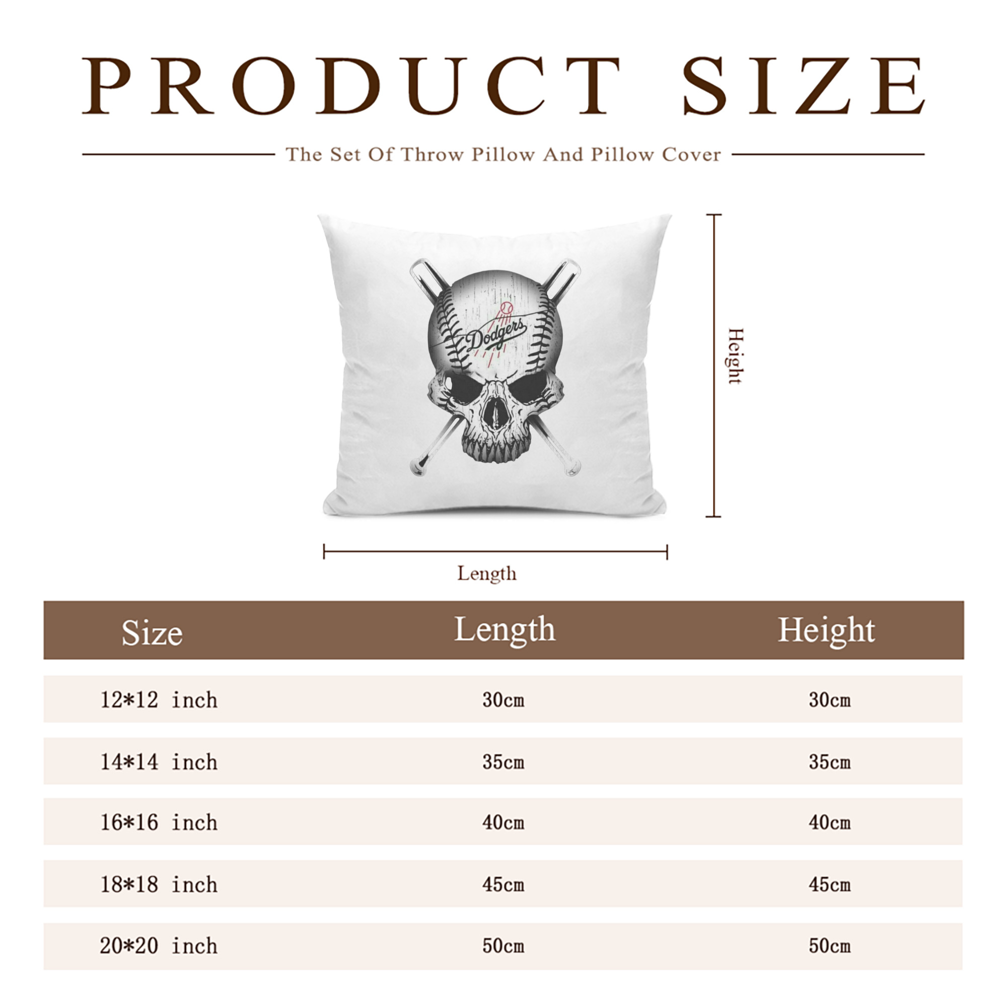  Soft Polyester Pillow Cover With Insert – Double-Sided Design, Invisible Zipper, Durable & Breathable – Easy Care Cushion Set