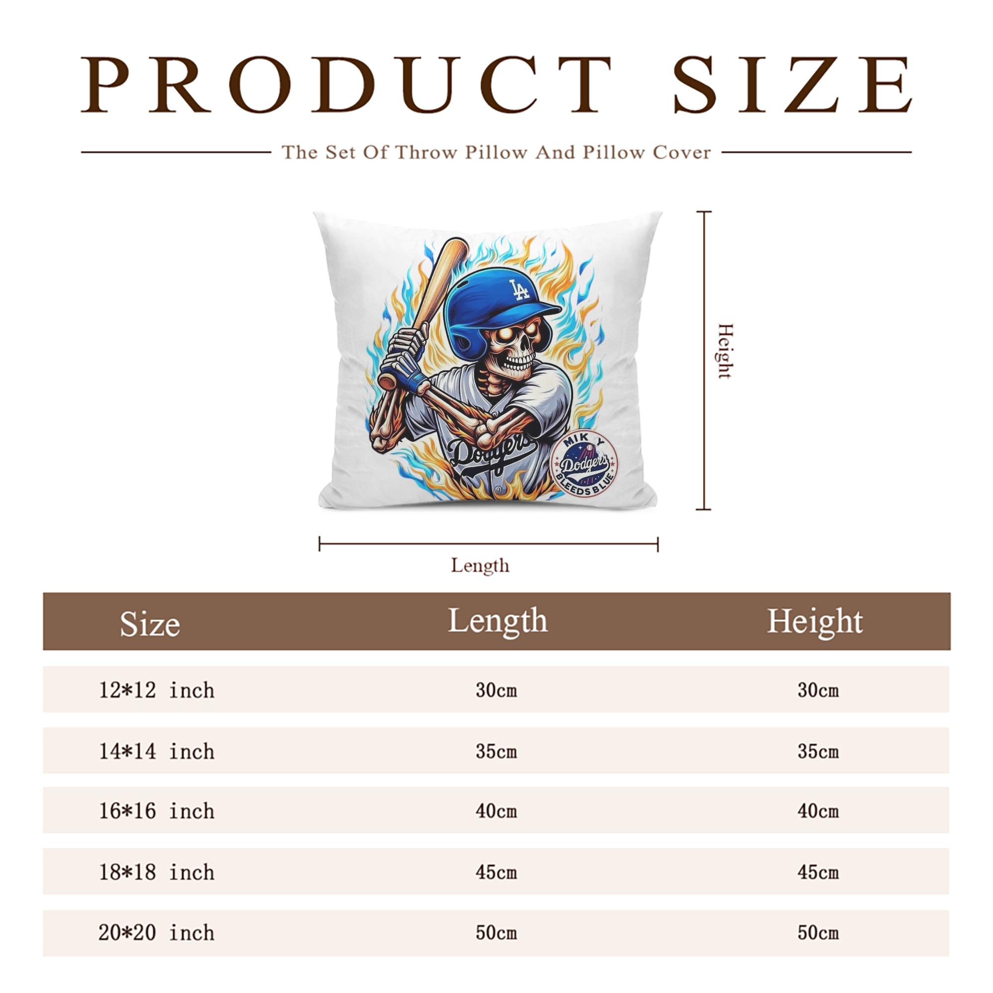  Soft Polyester Pillow Cover With Insert – Double-Sided Design, Invisible Zipper, Durable & Breathable – Easy Care Cushion Set