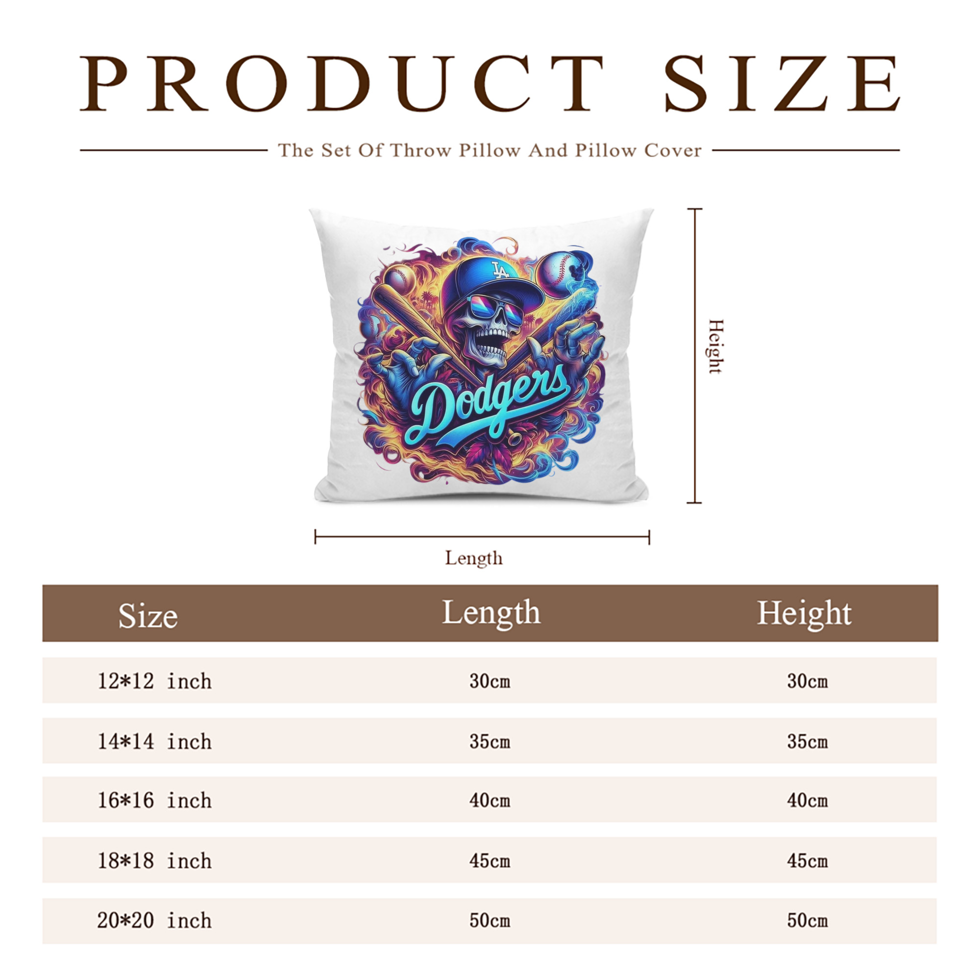  Soft Polyester Pillow Cover With Insert – Double-Sided Design, Invisible Zipper, Durable & Breathable – Easy Care Cushion Set