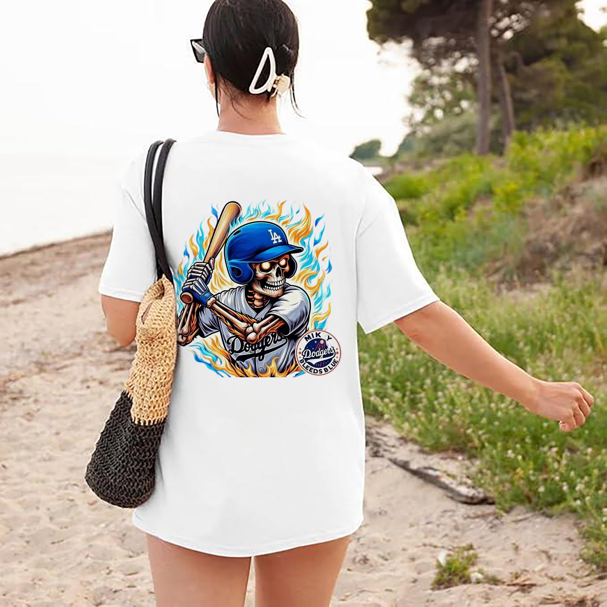  180g Combed Cotton T-Shirt With Back Heat Transfer Print – Soft, Lightweight, Fitted Design – Stylish Casual Wear For Sports & Everyday Use