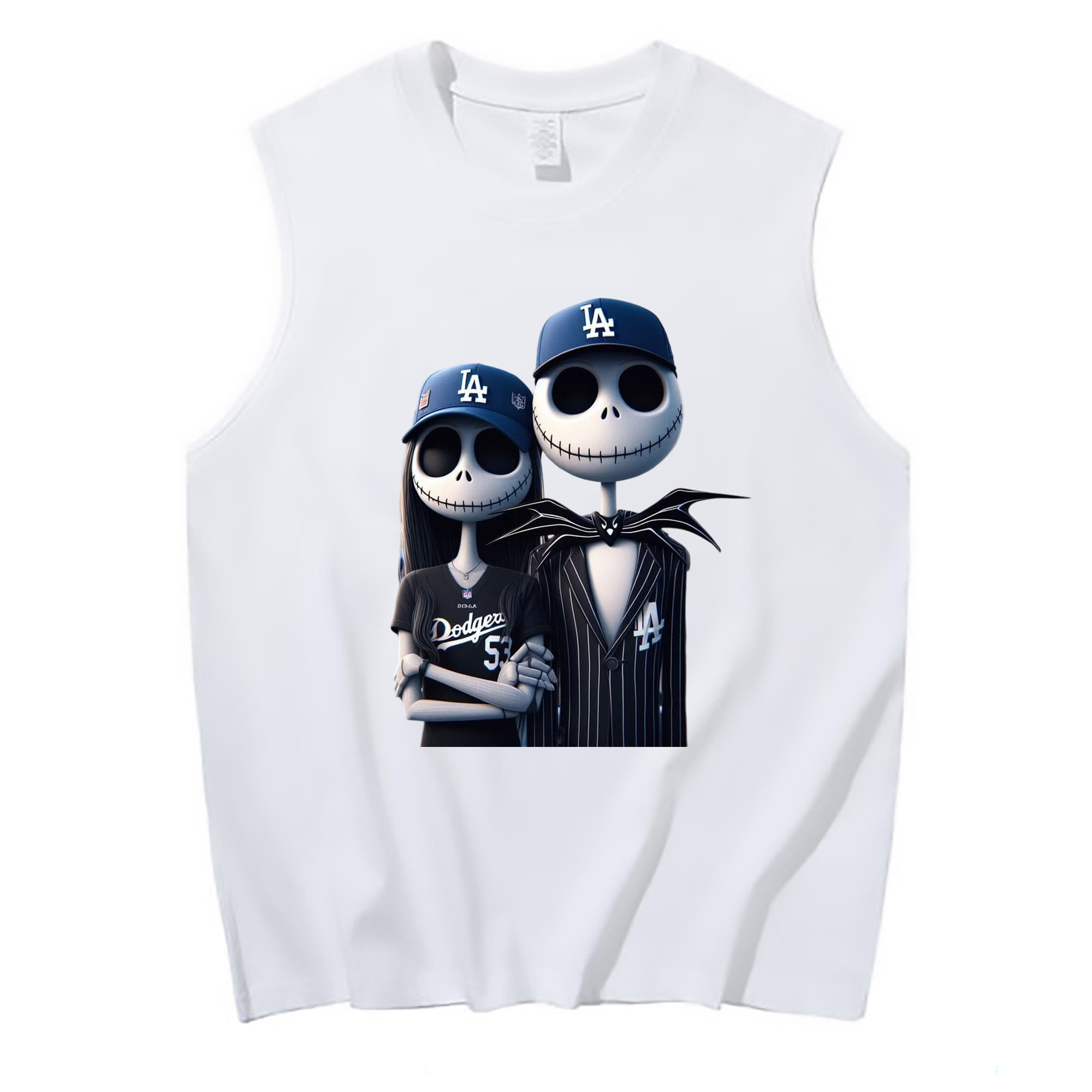  210g Combed Cotton Tank Top With Front Heat Transfer Print – Soft, Lightweight, Fitted Design – Stylish & Comfortable Casual Wear For Sports & Everyday Use