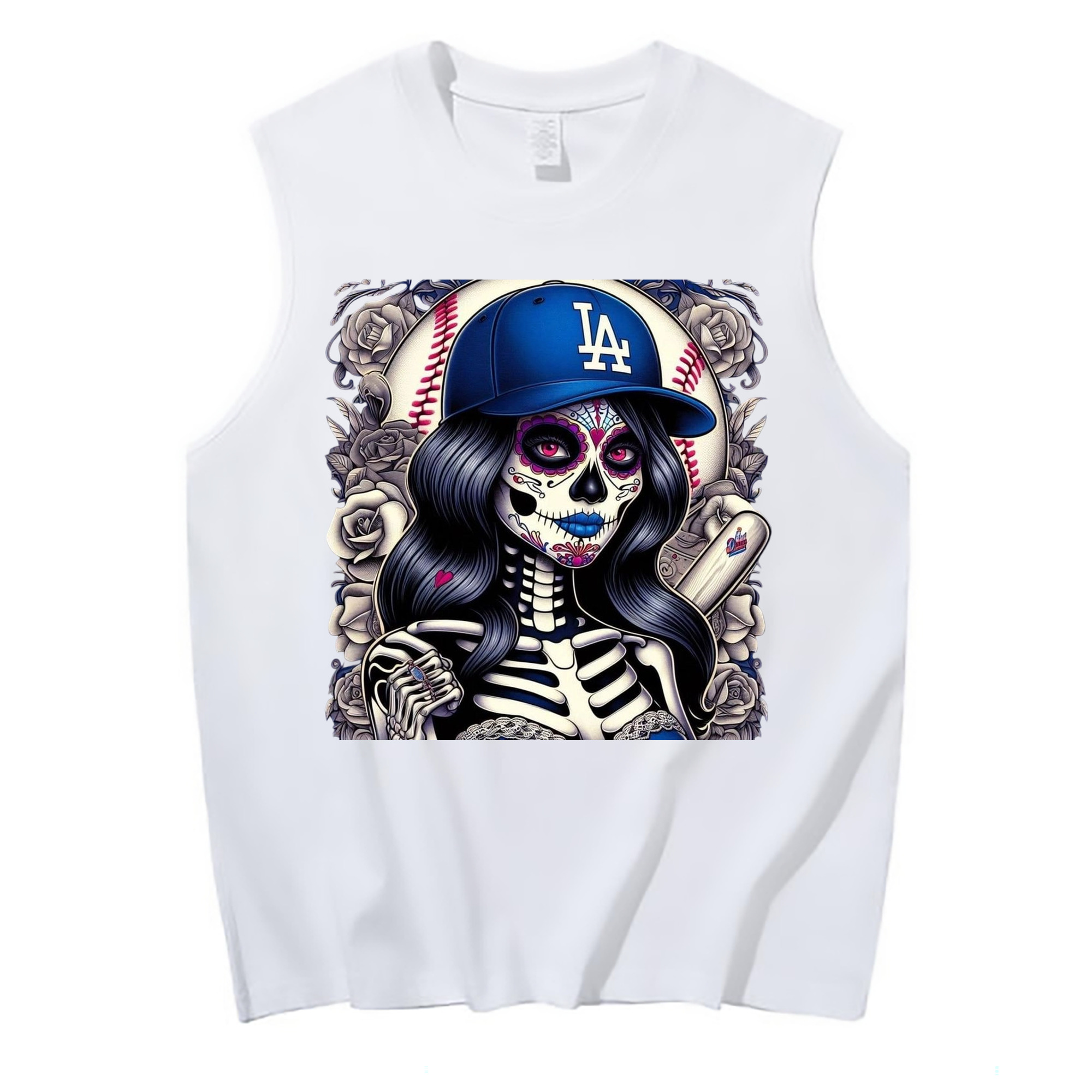  210g Combed Cotton Tank Top With Front Heat Transfer Print – Soft, Lightweight, Fitted Design – Stylish & Comfortable Casual Wear For Sports & Everyday Use