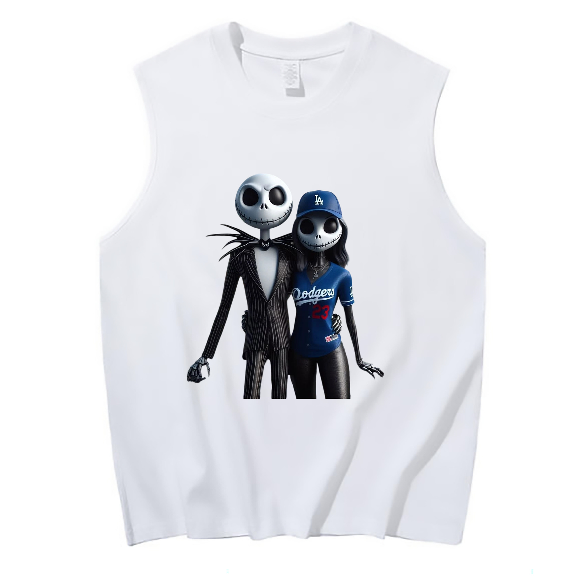  210g Combed Cotton Tank Top With Front Heat Transfer Print – Soft, Lightweight, Fitted Design – Stylish & Comfortable Casual Wear For Sports & Everyday Use