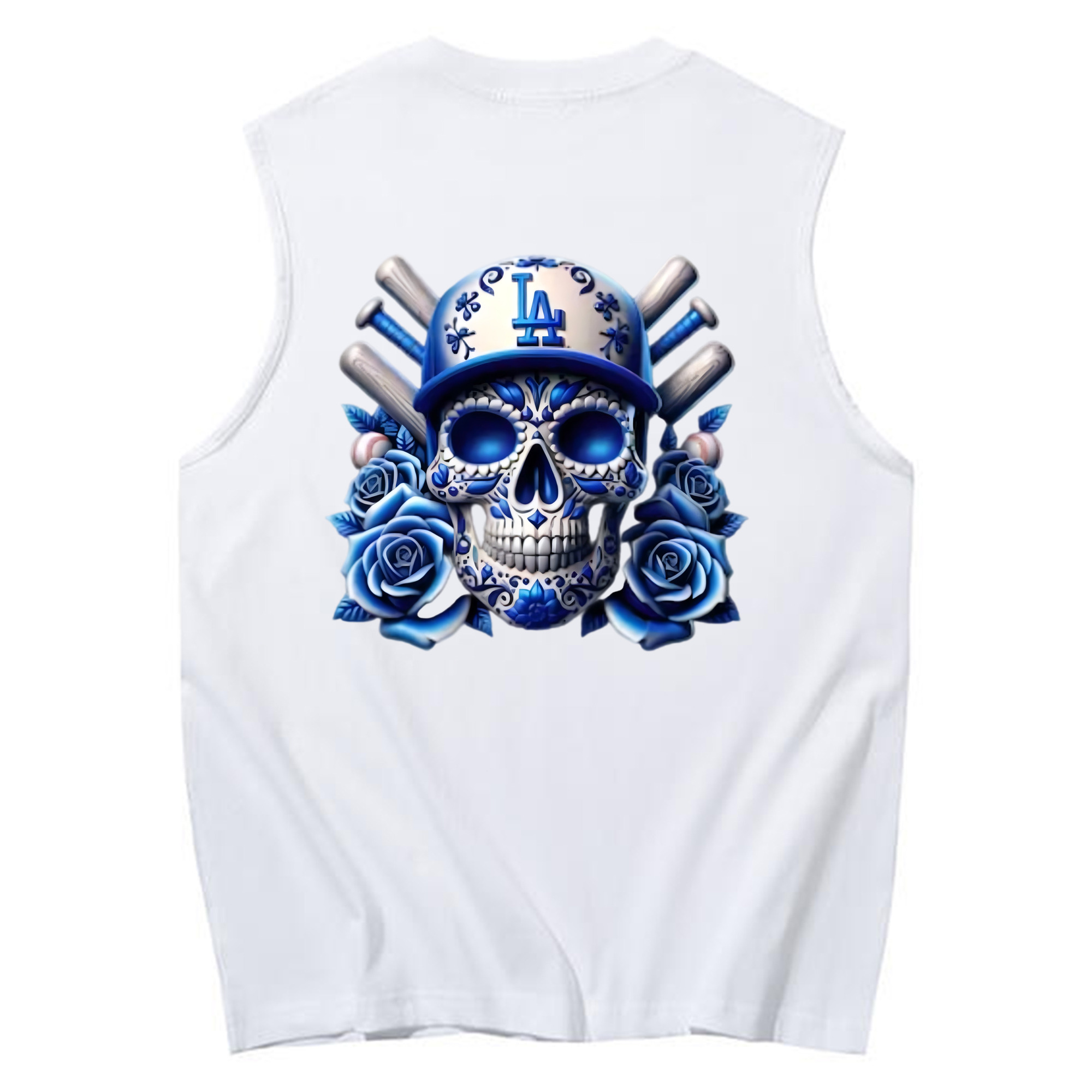  230g Pure Cotton Tank Top With Back Heat Transfer Print – Soft, Lightweight, Fitted Design – Stylish & Comfortable Casual Wear For Sports & Everyday Use