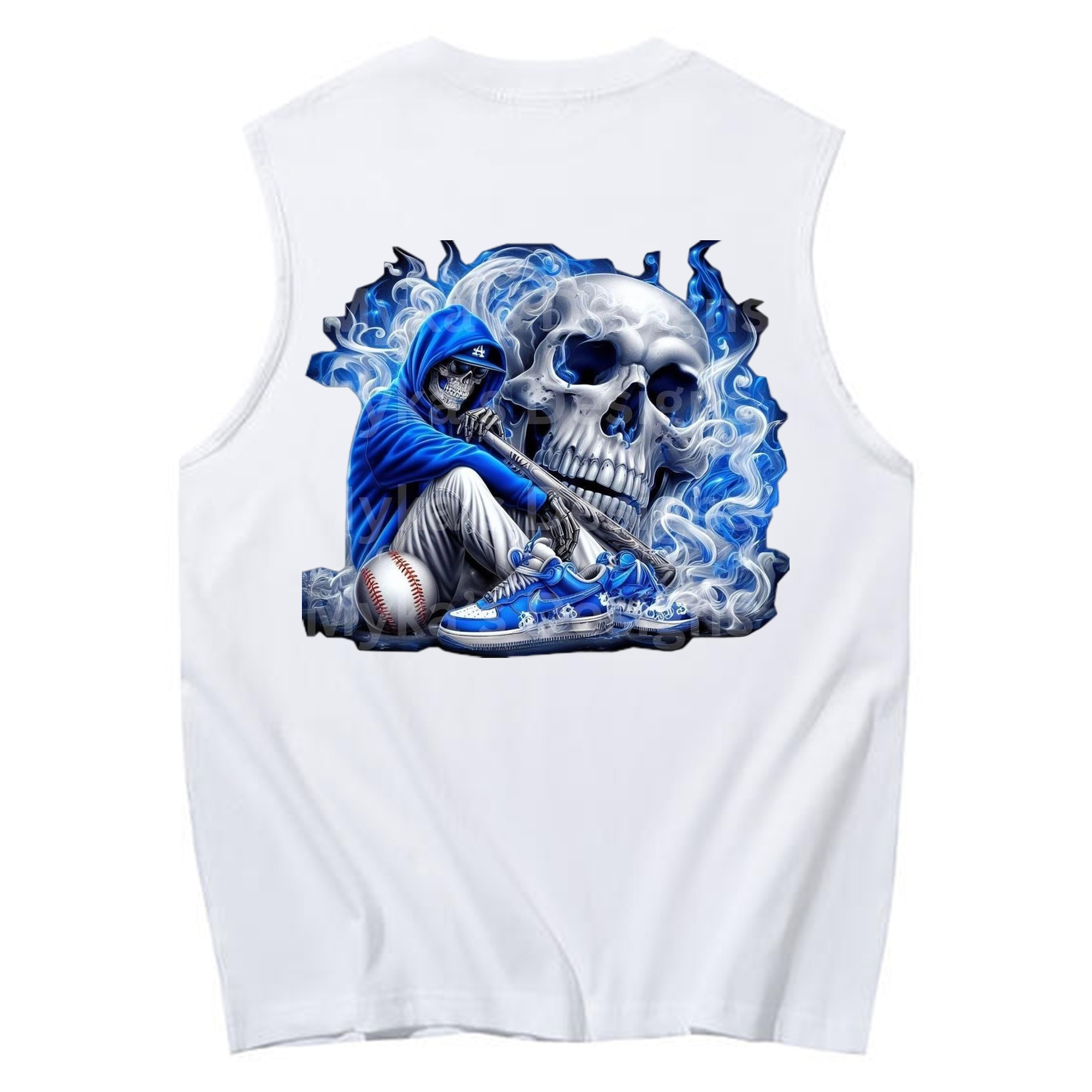  230g Pure Cotton Tank Top With Back Heat Transfer Print – Soft, Lightweight, Fitted Design – Stylish & Comfortable Casual Wear For Sports & Everyday Use