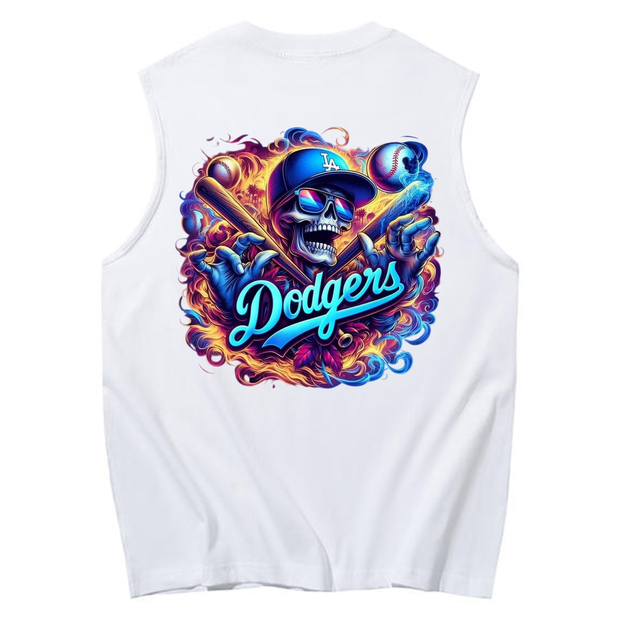  230g Pure Cotton Tank Top With Back Heat Transfer Print – Soft, Lightweight, Fitted Design – Stylish & Comfortable Casual Wear For Sports & Everyday Use