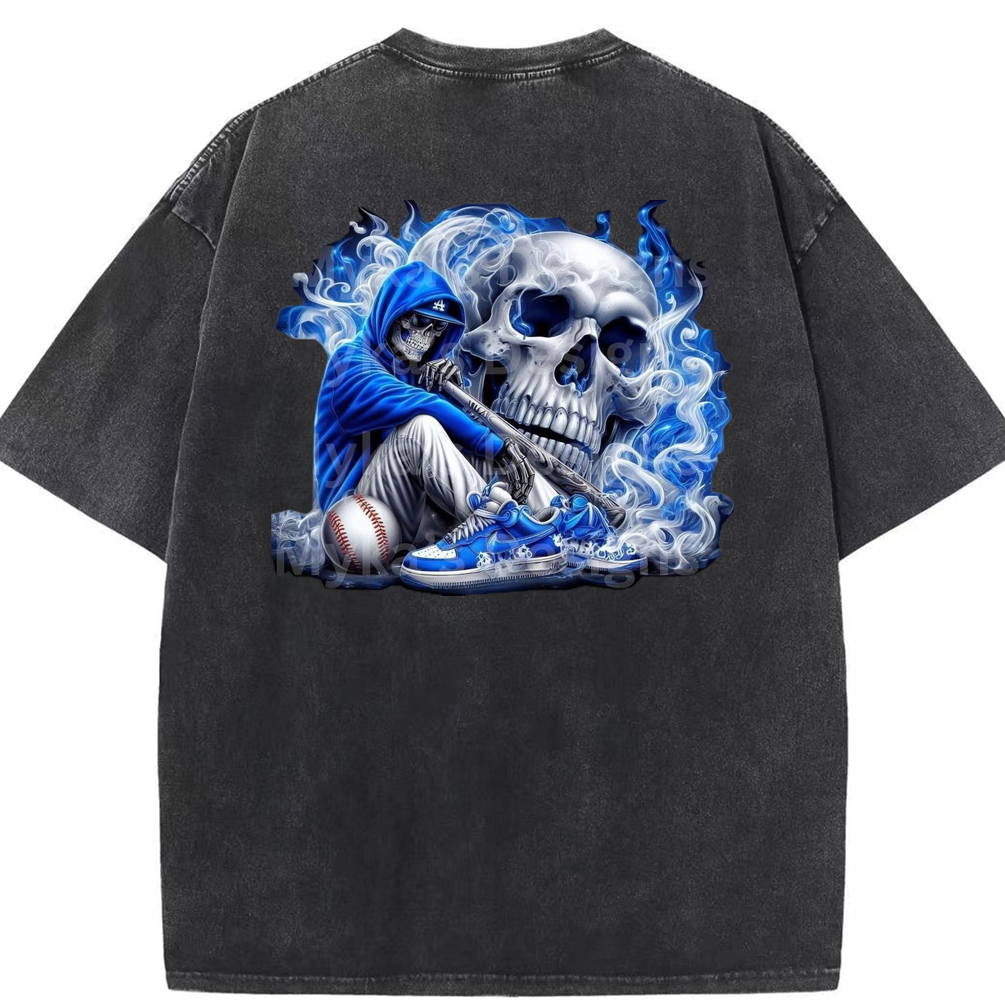  Washed Vintage 230g Cotton Oversized T-Shirt With Back Heat Transfer Print – Soft, Lightweight & Stylish – Comfortable Casual Wear For Sports & Everyday Use