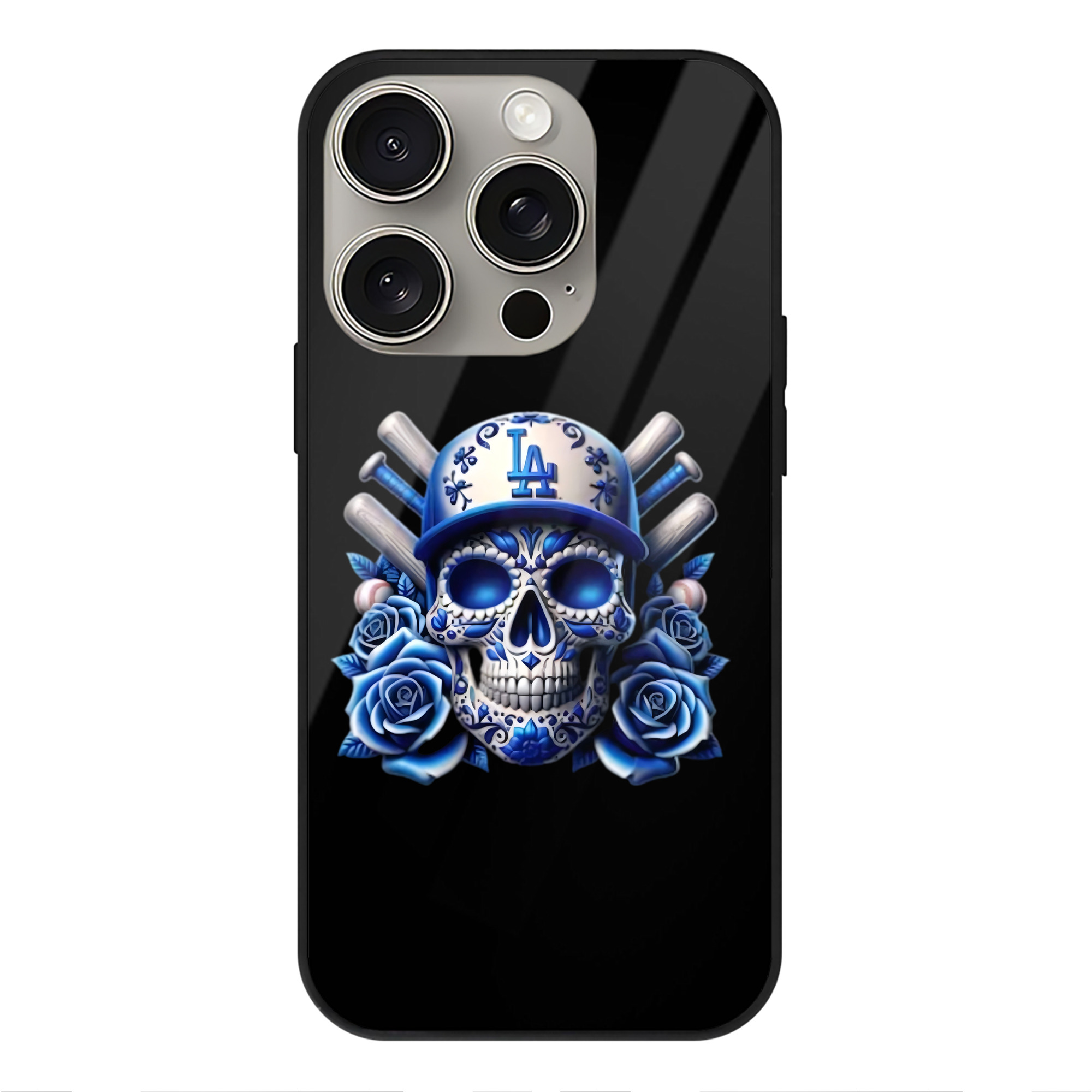  IPhone 15 Pro Mirror Phone Case – UV Printed Glass + TPU – Scratch-Resistant, Wireless Charging Compatible, Precise Fit & Stylish Design