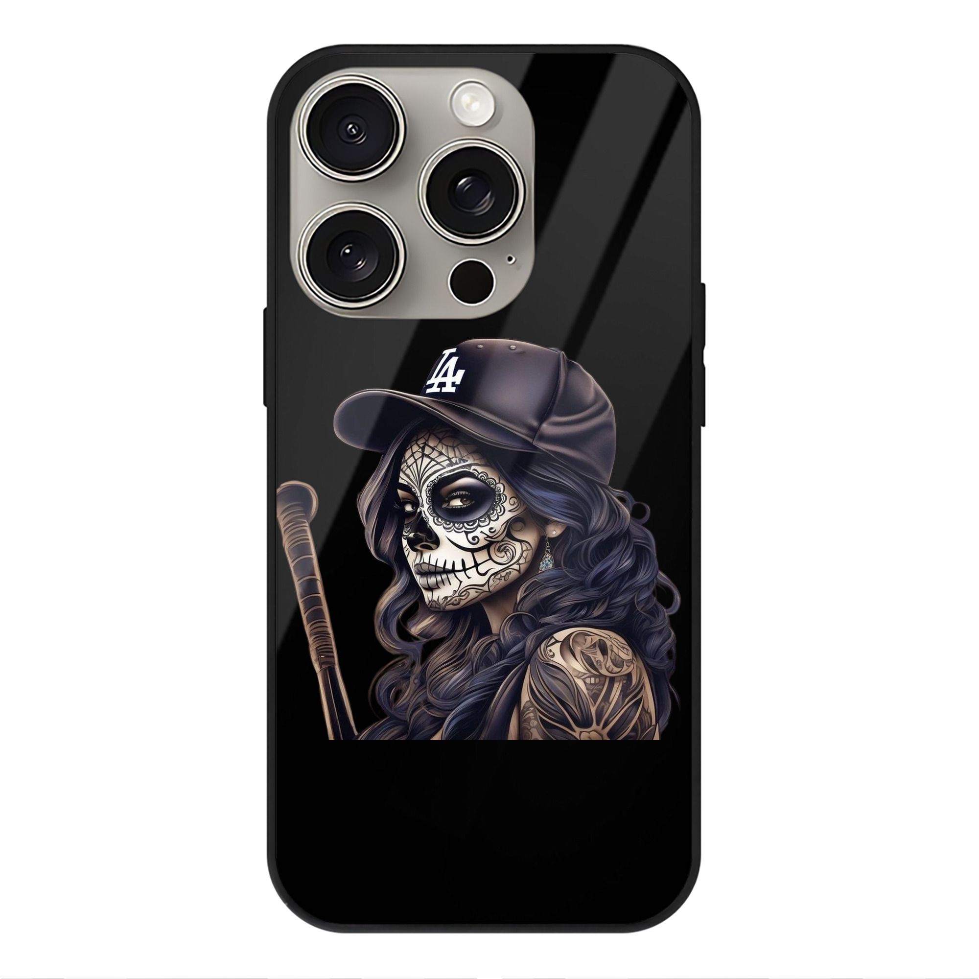  IPhone 15 Pro Mirror Phone Case – UV Printed Glass + TPU – Scratch-Resistant, Wireless Charging Compatible, Precise Fit & Stylish Design