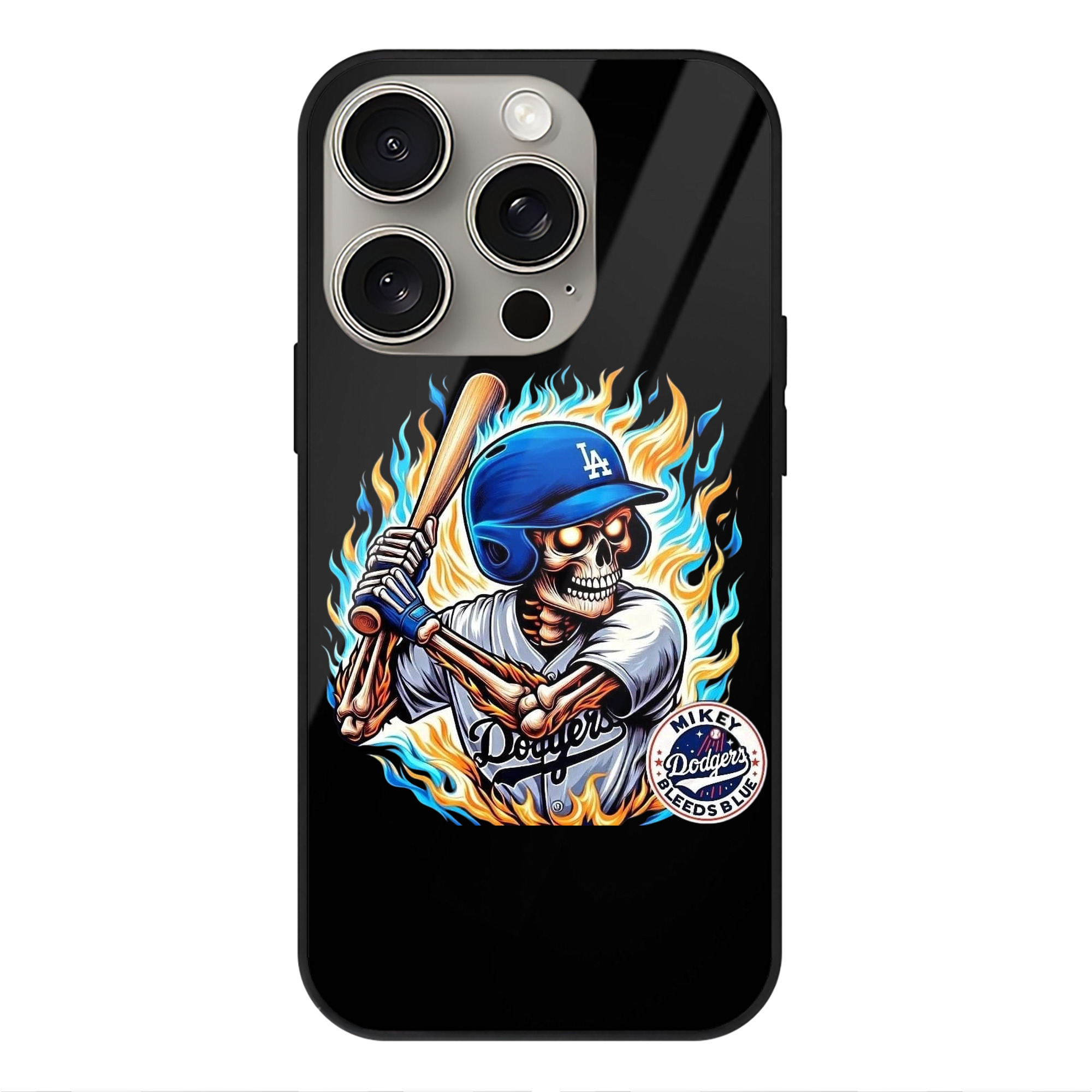  IPhone 15 Pro Mirror Phone Case – UV Printed Glass + TPU – Scratch-Resistant, Wireless Charging Compatible, Precise Fit & Stylish Design