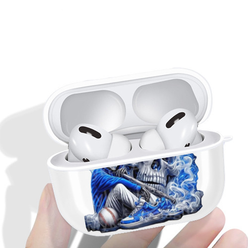  AirPods Pro Hard Case White With Keychain, Durable Flexible PC, Precise Cutouts, Anti-Fingerprint, Yellowing & Scratch Resistant, Full Protection, Washable