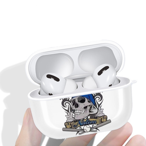  AirPods Pro Hard Case White With Keychain, Durable Flexible PC, Precise Cutouts, Anti-Fingerprint, Yellowing & Scratch Resistant, Full Protection, Washable