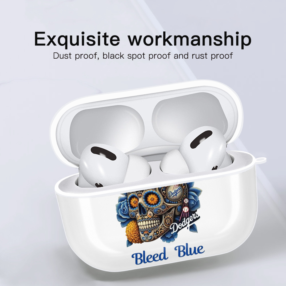  AirPods Pro Hard Case White With Keychain, Durable Flexible PC, Precise Cutouts, Anti-Fingerprint, Yellowing & Scratch Resistant, Full Protection, Washable