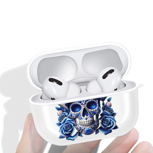  AirPods Pro Hard Case White With Keychain, Durable Flexible PC, Precise Cutouts, Anti-Fingerprint, Yellowing & Scratch Resistant, Full Protection, Washable