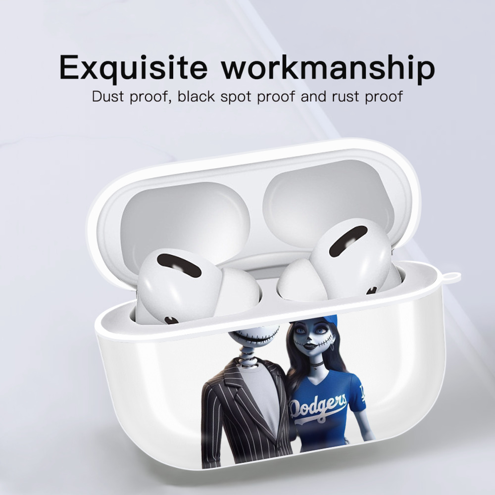  AirPods Pro Hard Case White With Keychain, Durable Flexible PC, Precise Cutouts, Anti-Fingerprint, Yellowing & Scratch Resistant, Full Protection, Washable