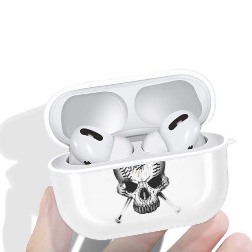  AirPods Pro Hard Case White With Keychain, Durable Flexible PC, Precise Cutouts, Anti-Fingerprint, Yellowing & Scratch Resistant, Full Protection, Washable